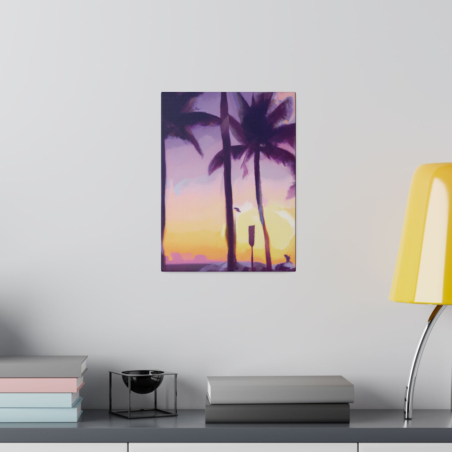 6137G - Miami Beach Sunset Painting Print | Miami | Beach | Sunset | Poster | Home Decor | Wall Art | Canvas