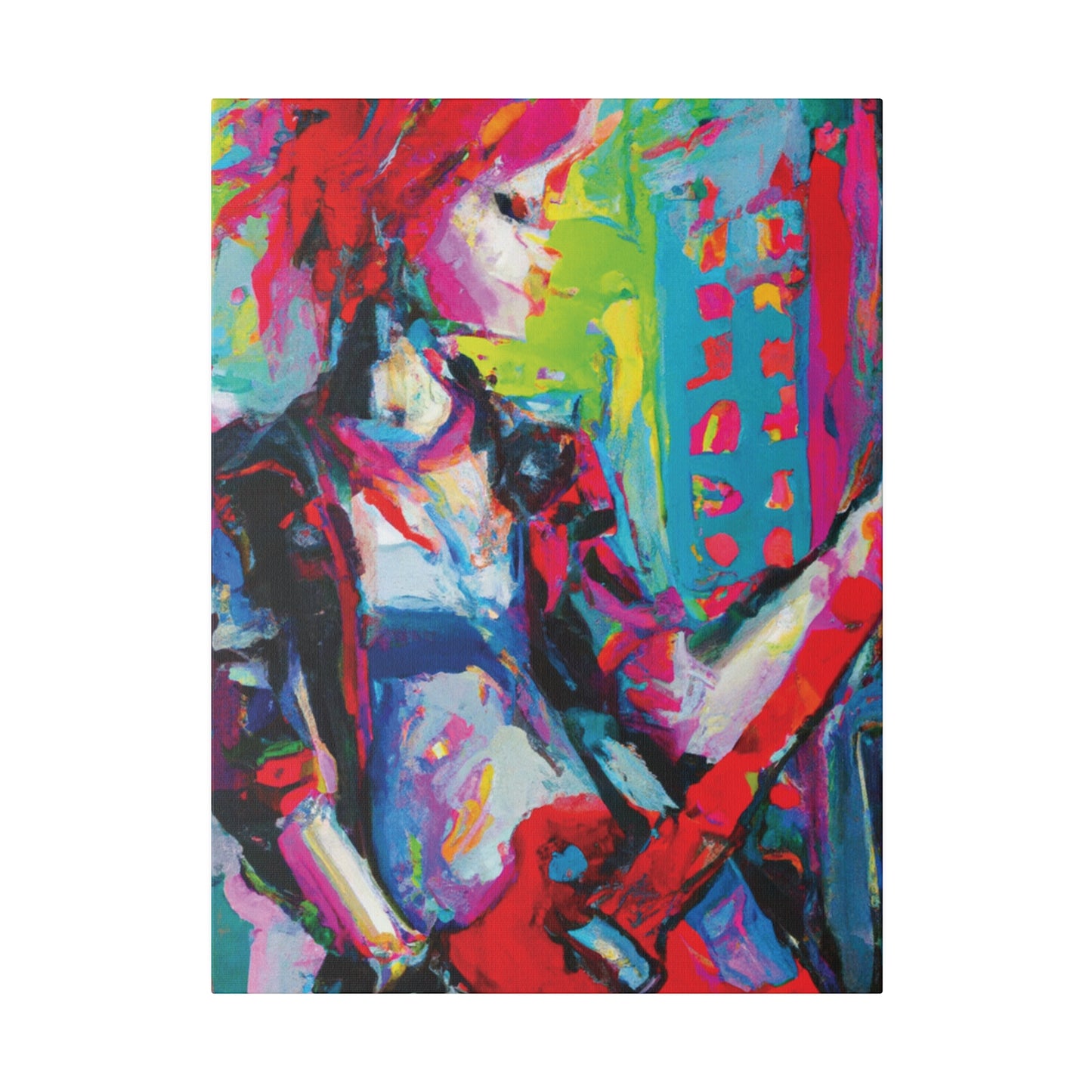 2177U - Rockstar Oil Painting Style Print | Poster | Home Decor | Wall Art | Music Art | Canvas