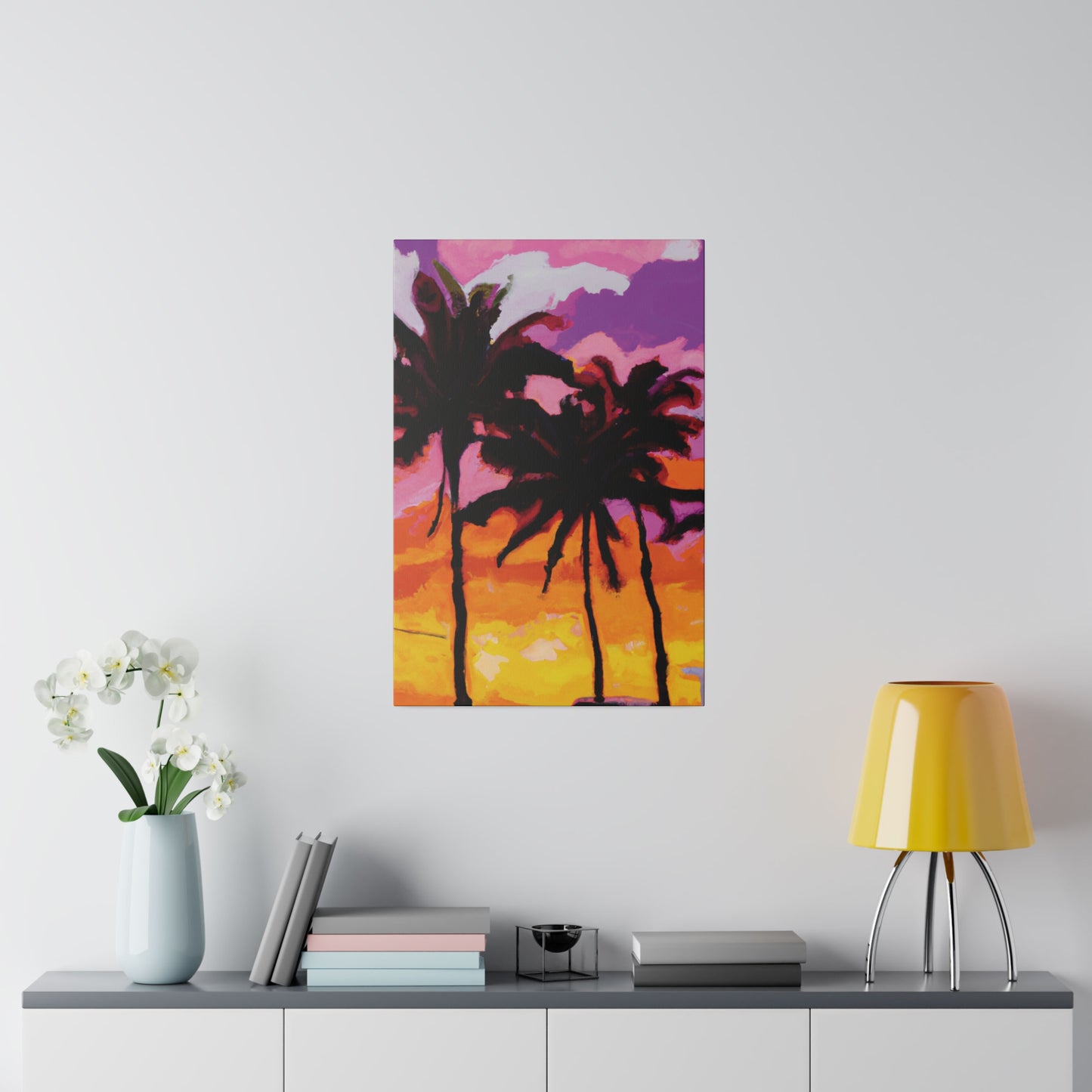 8367T - Miami Beach Sunset Painting Print | Miami | Beach | Sunset | Poster | Home Decor | Wall Art | Canvas