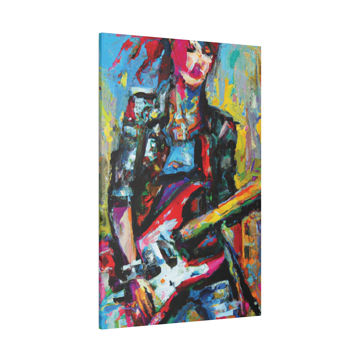 9010O - Rockstar Oil Painting Style Print | Poster | Home Decor | Wall Art | Music Art | Canvas