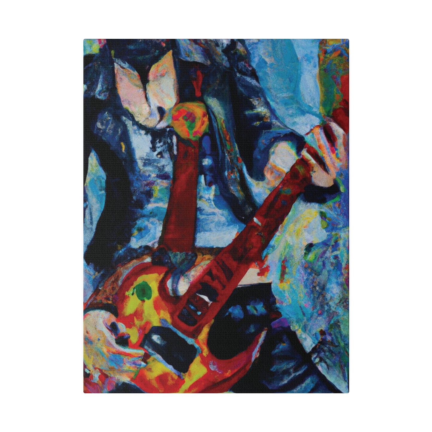 7105A - Rockstar Oil Painting Style Print | Poster | Home Decor | Wall Art | Music Art | Canvas