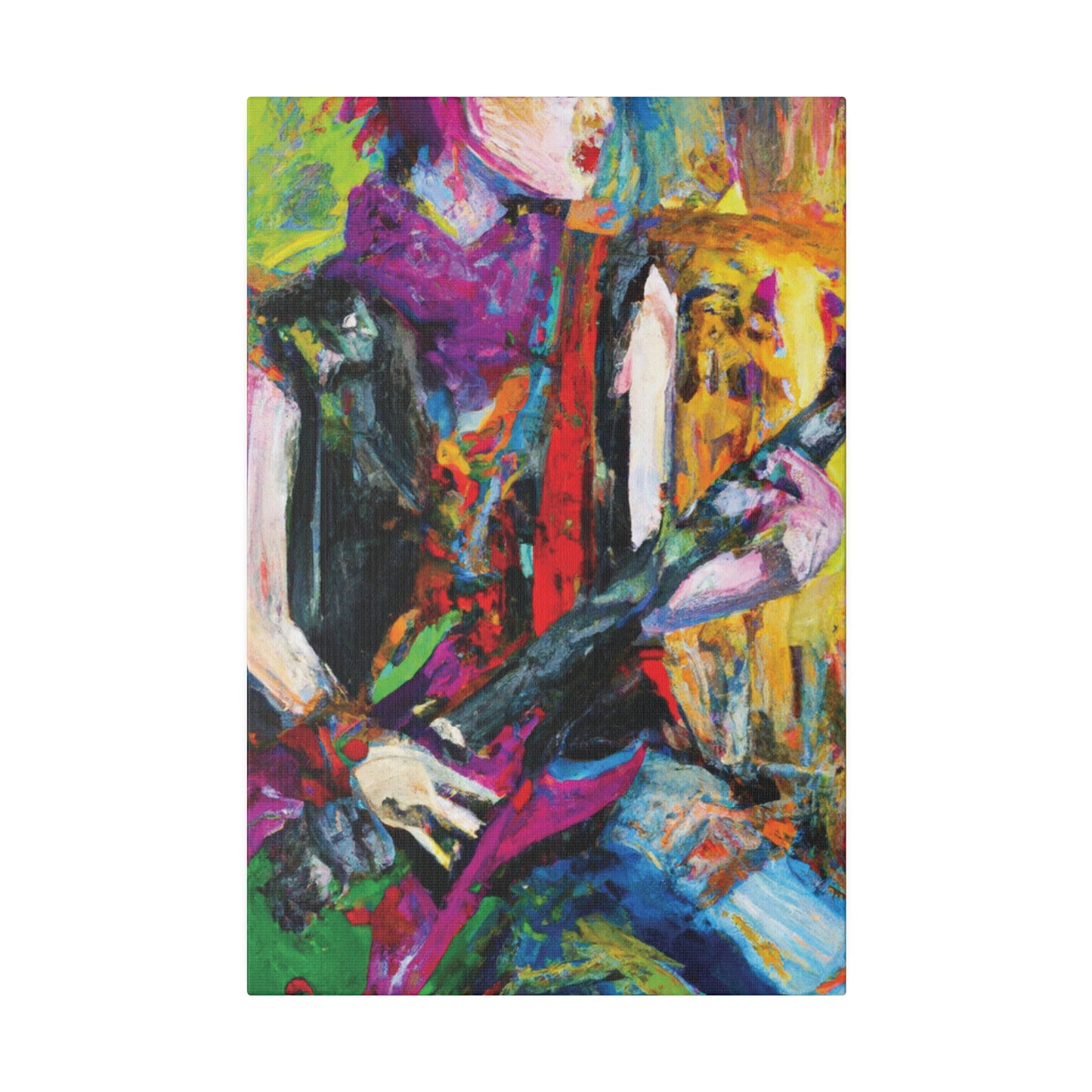 3088A - Rockstar Oil Painting Style Print | Poster | Home Decor | Wall Art | Music Art | Canvas