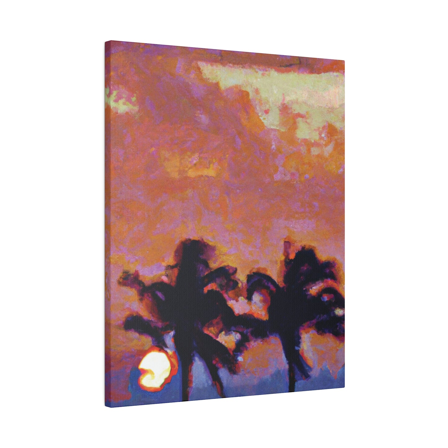 8235O - Miami Beach Sunset Painting Print | Miami | Beach | Sunset | Poster | Home Decor | Wall Art | Canvas