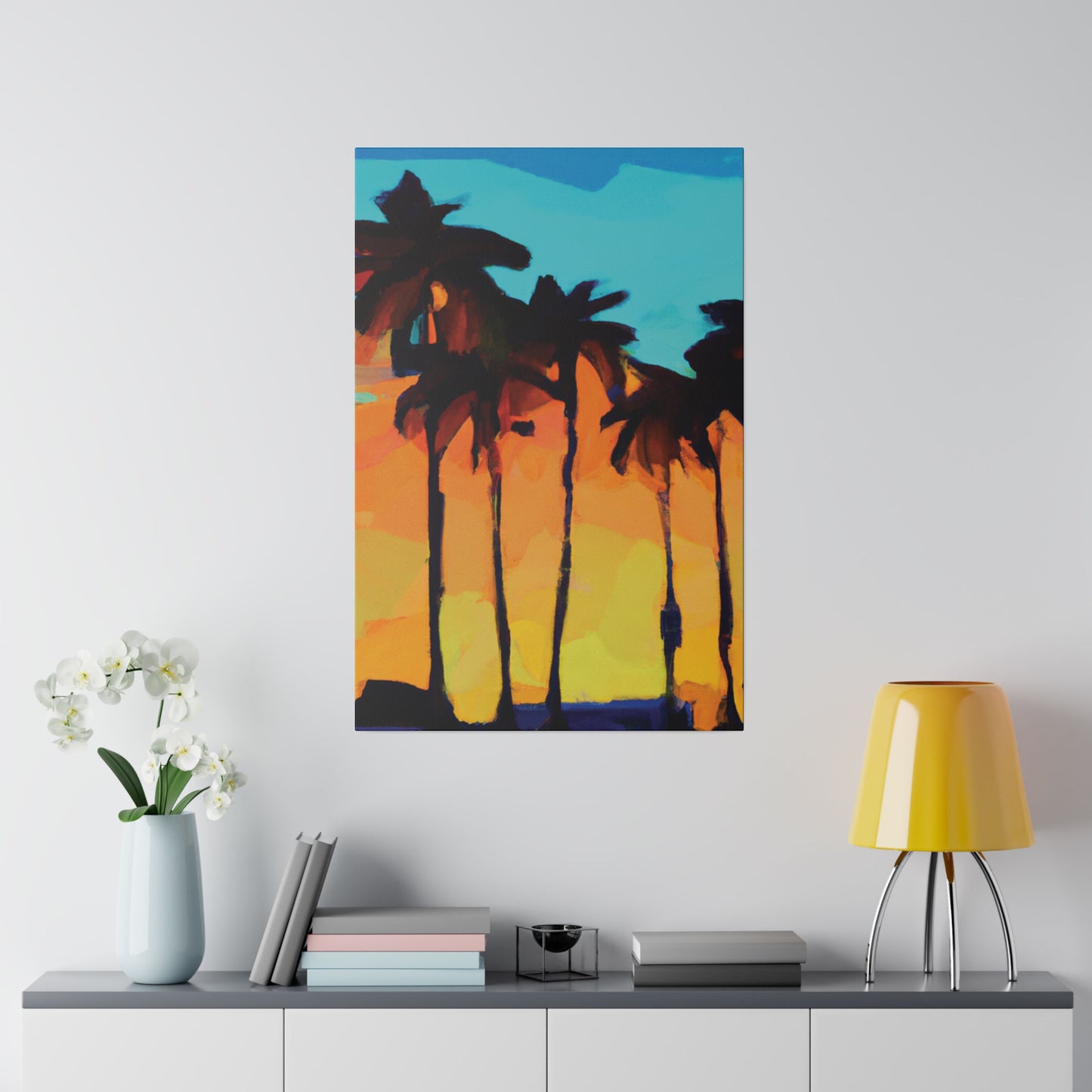 3606O - Miami Beach Sunset Painting Print | Miami | Beach | Sunset | Poster | Home Decor | Wall Art | Canvas