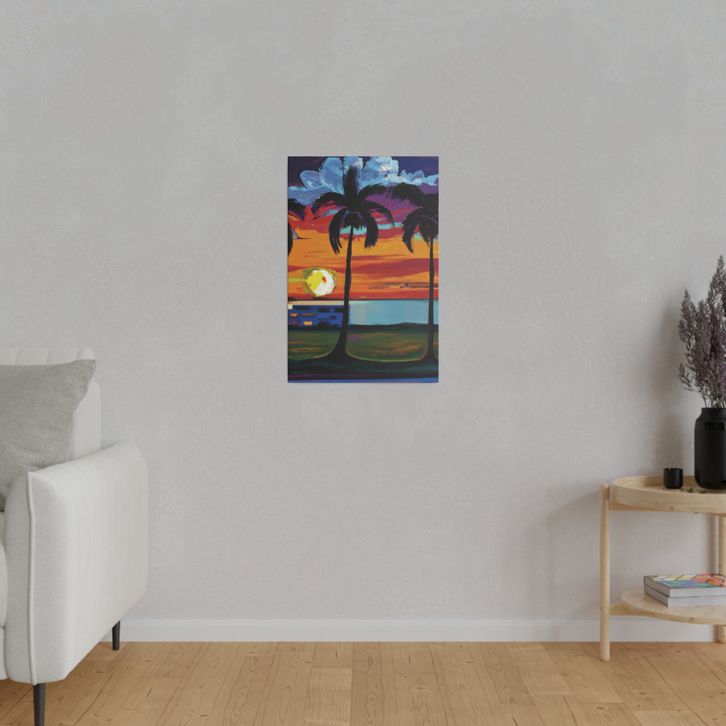 1676M - Miami Beach Sunset Painting Print | Miami | Beach | Sunset | Poster | Home Decor | Wall Art | Canvas