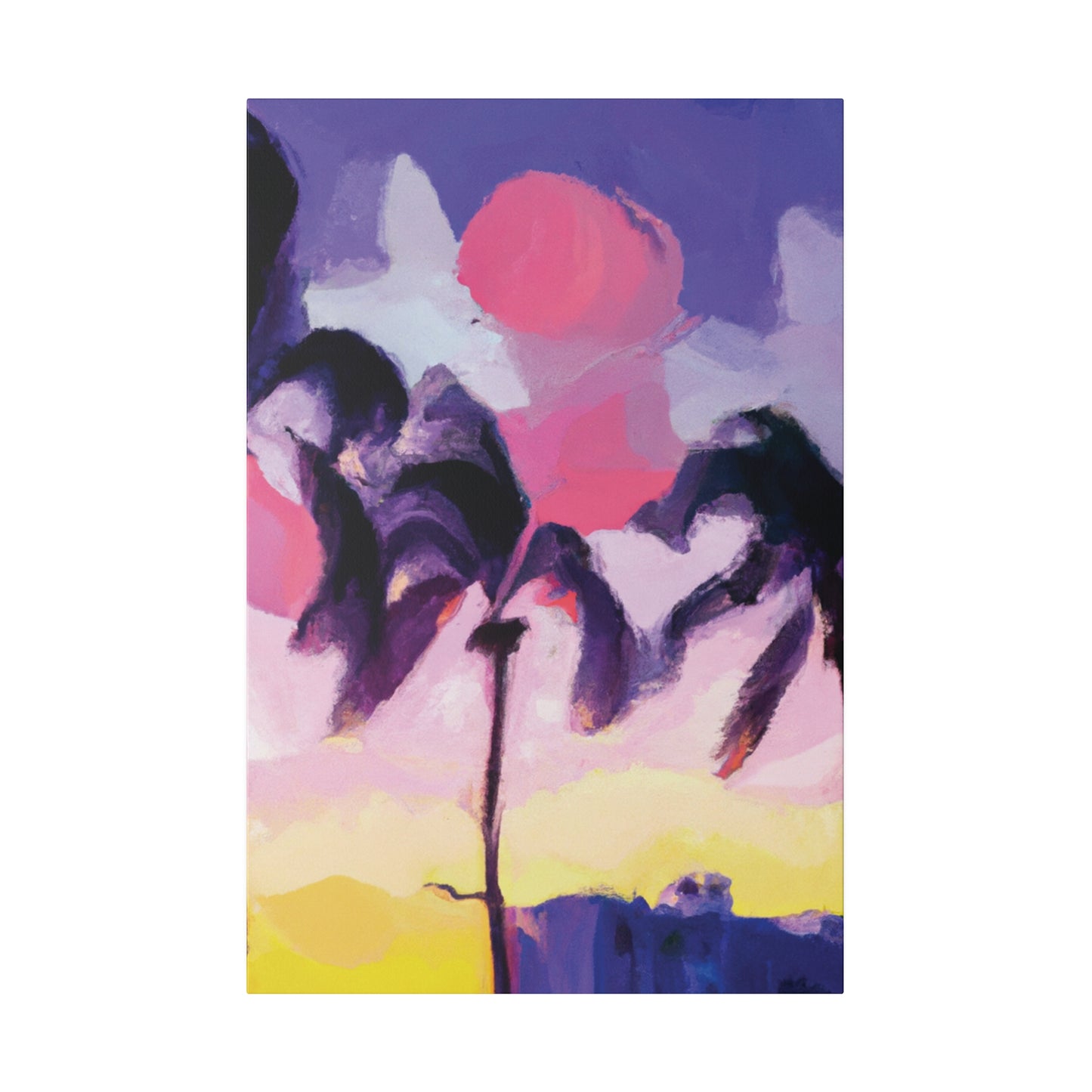 8189L - Miami Beach Sunset Painting Print | Miami | Beach | Sunset | Poster | Home Decor | Wall Art | Canvas