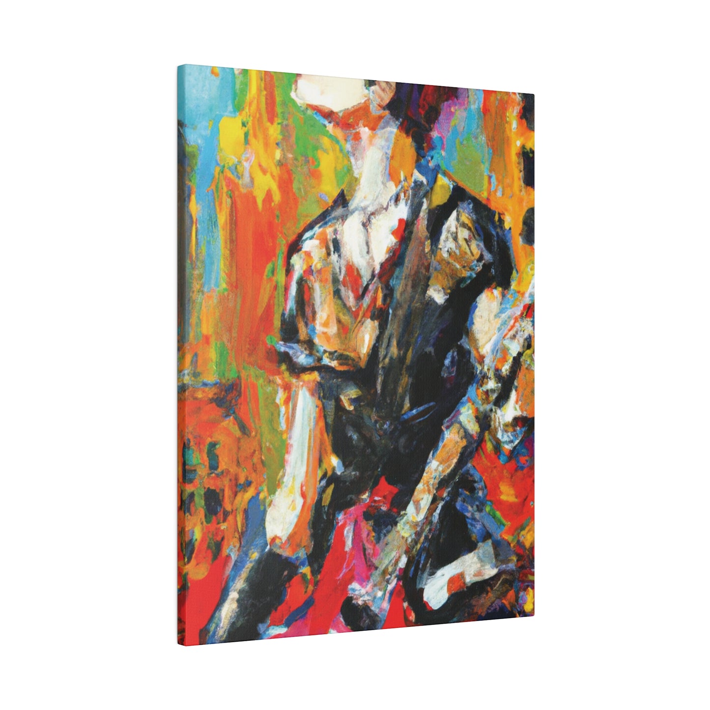 5867V - Rockstar Oil Painting Style Print | Poster | Home Decor | Wall Art | Music Art | Canvas