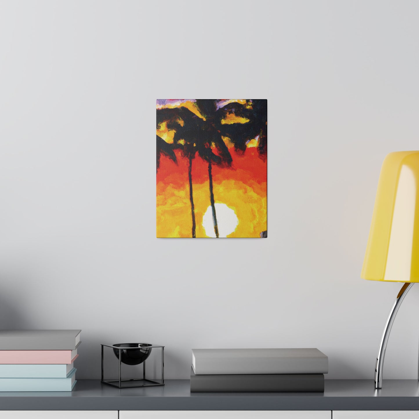 6973R - Miami Beach Sunset Painting Print | Miami | Beach | Sunset | Poster | Home Decor | Wall Art | Canvas