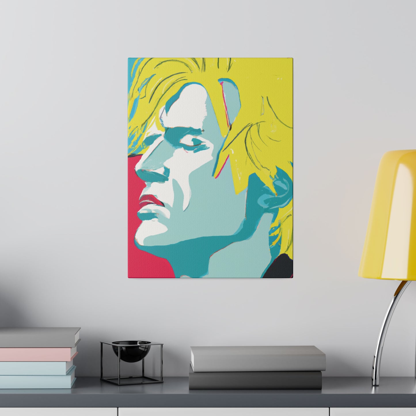 8672J - Rockstar Painting Print | Face | Abstract | Poster | Home Decor | Wall Art | Music Art | Canvas