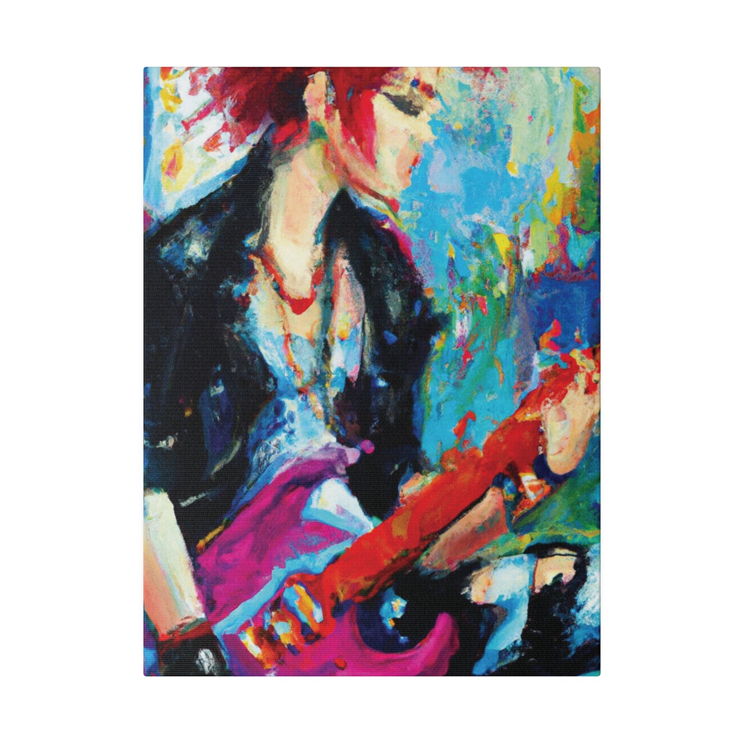 6476F - Rockstar Oil Painting Style Print | Poster | Home Decor | Wall Art | Music Art | Canvas