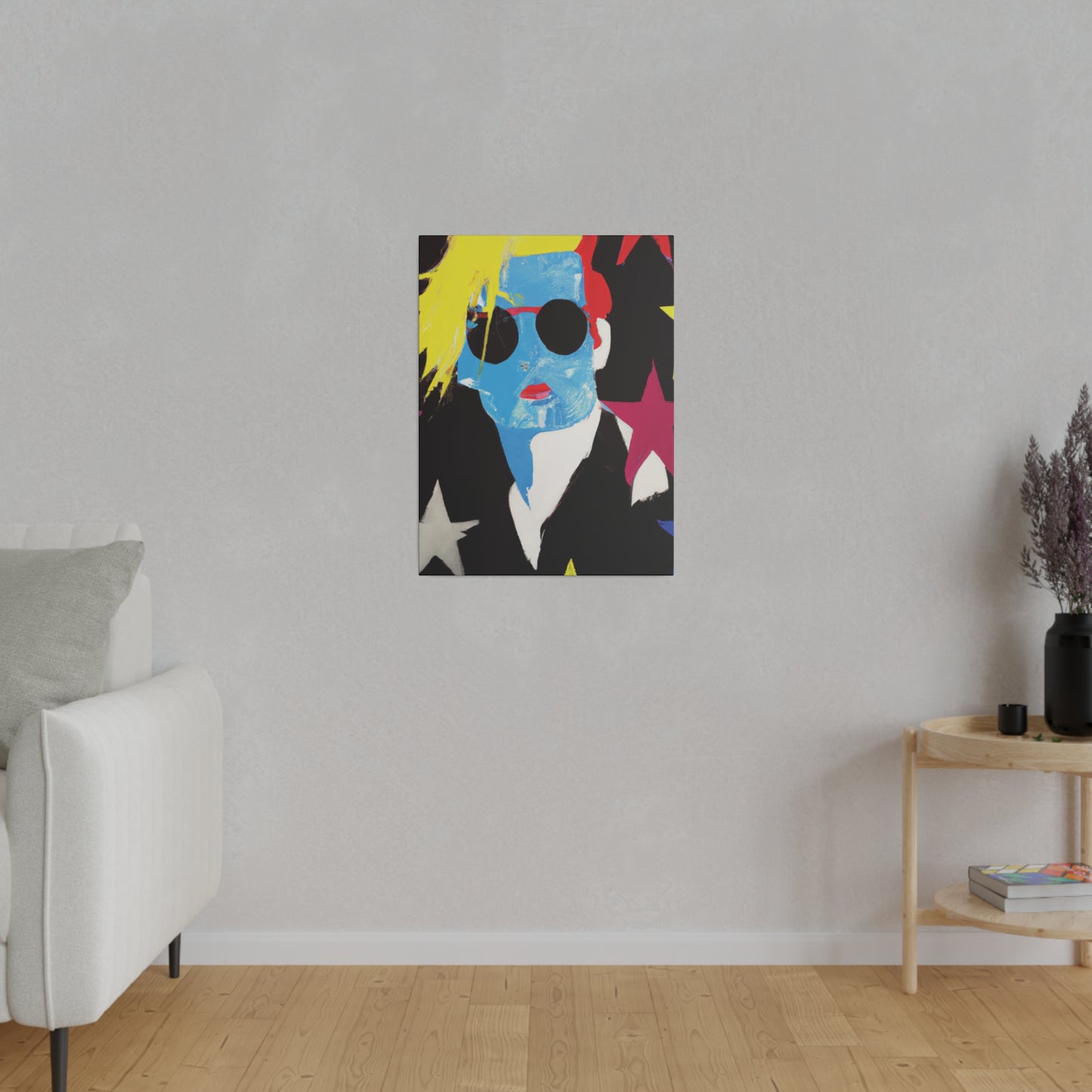 9993U - Rockstar Painting Print | Face | Abstract | Poster | Home Decor | Wall Art | Music Art | Canvas