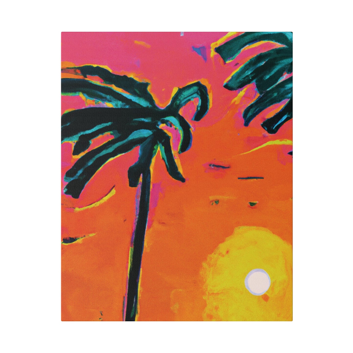 7273U - Miami Beach Sunset Painting Print | Miami | Beach | Sunset | Poster | Home Decor | Wall Art | Canvas