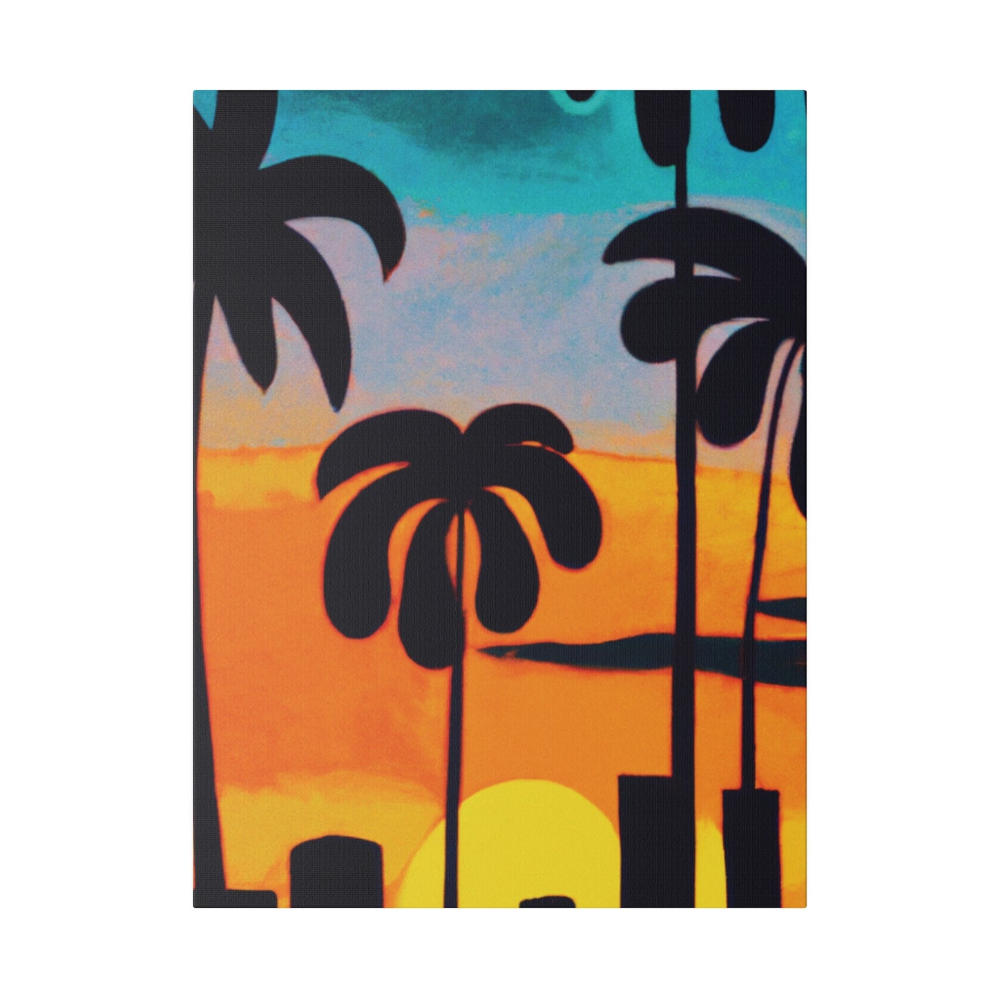 6878U - Miami Beach Sunset Painting Print | Miami | Beach | Sunset | Poster | Home Decor | Wall Art | Canvas