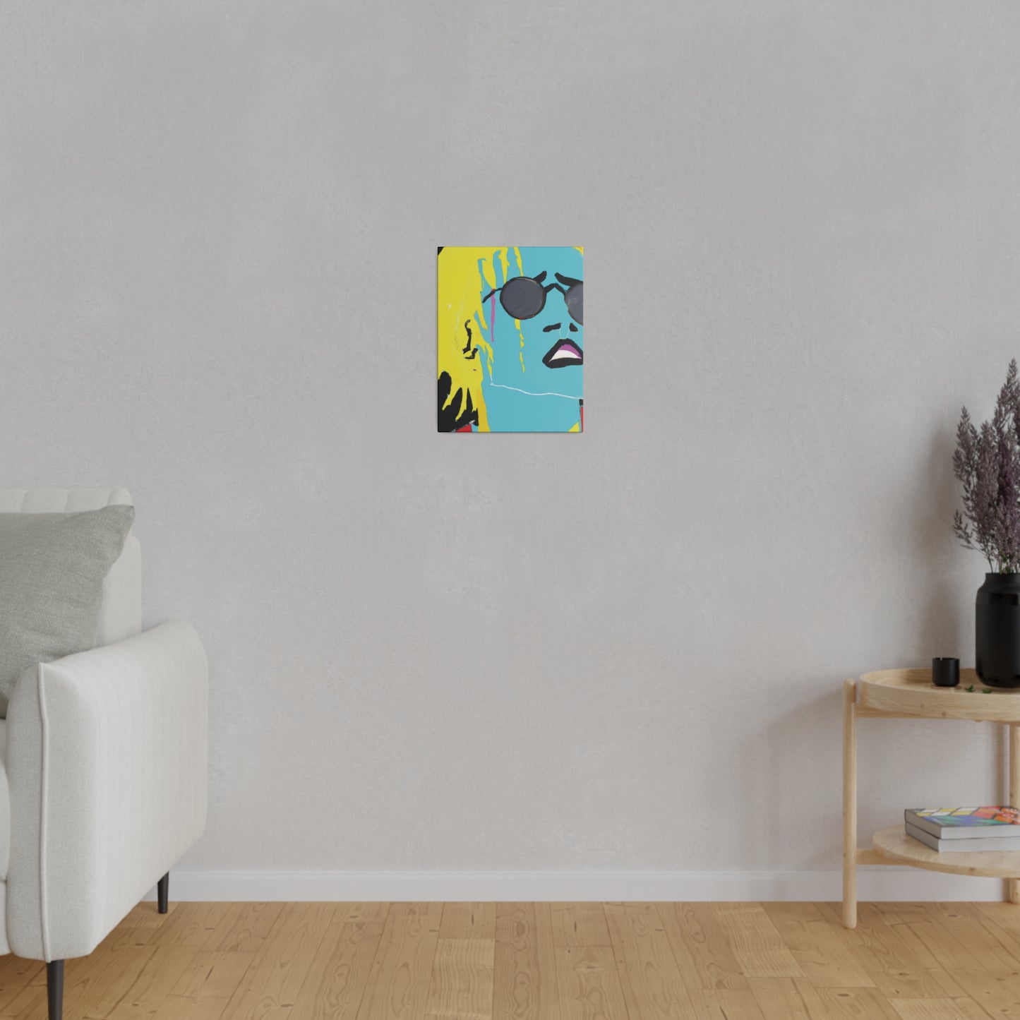 3863S - Rockstar Painting Print | Face | Abstract | Poster | Home Decor | Wall Art | Music Art | Canvas