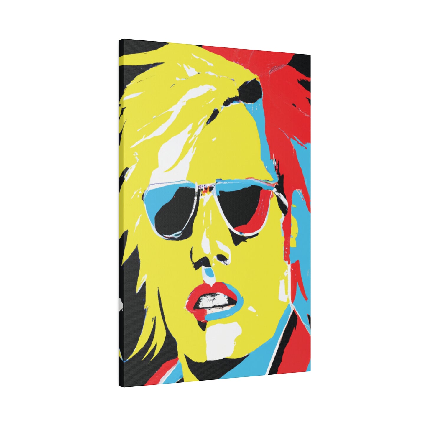 7436R - Rockstar Painting Print | Face | Abstract | Poster | Home Decor | Wall Art | Music Art | Canvas