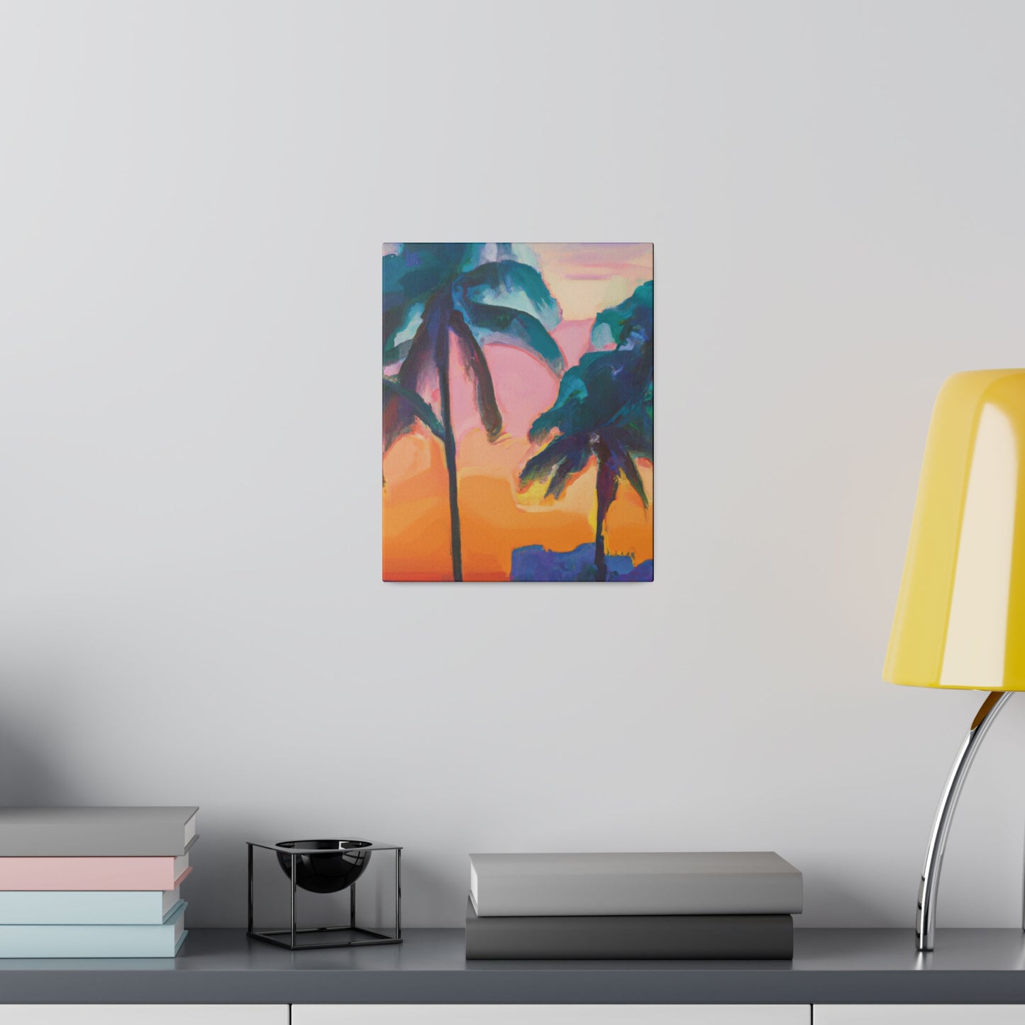 6494M - Miami Beach Sunset Painting Print | Miami | Beach | Sunset | Poster | Home Decor | Wall Art | Canvas