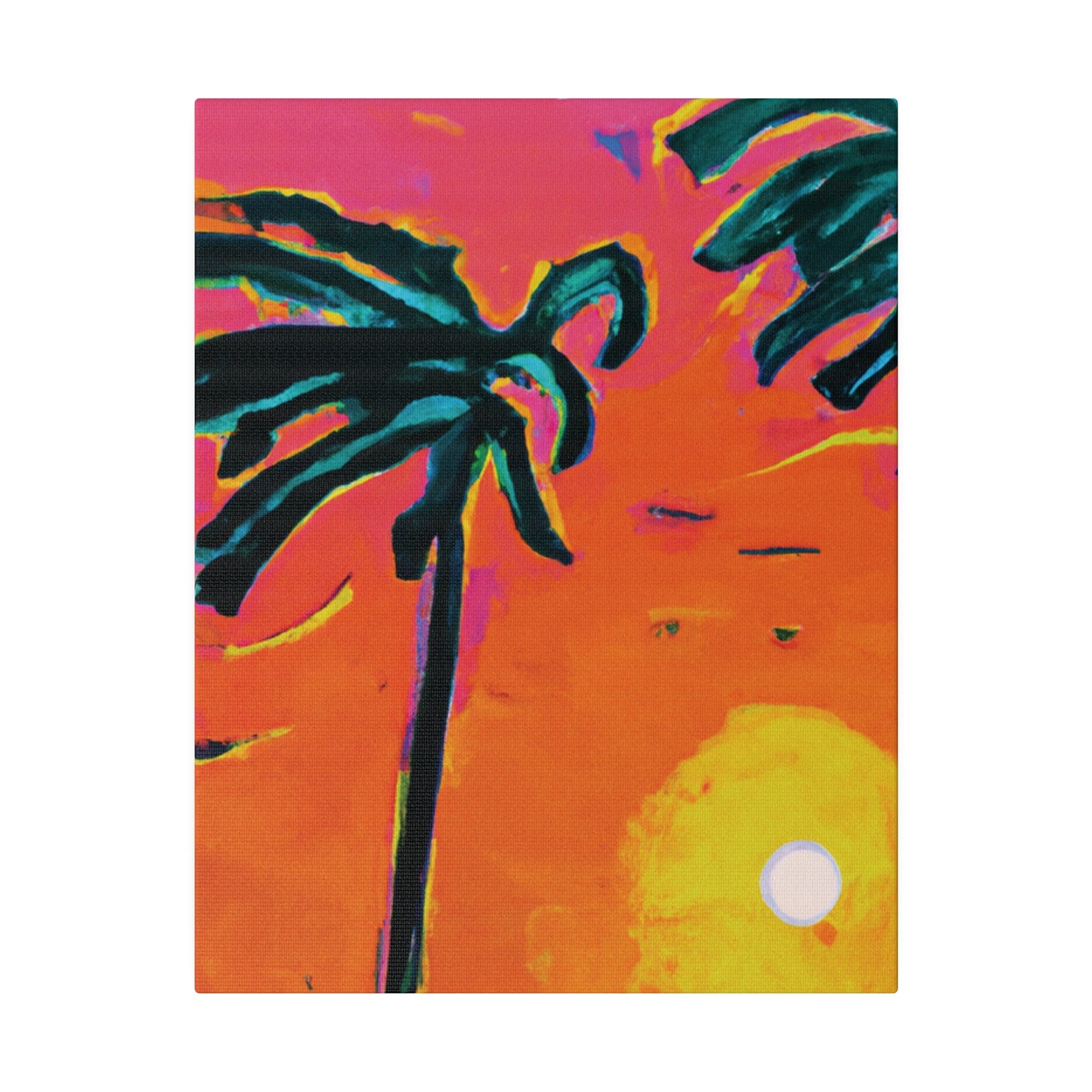 7273U - Miami Beach Sunset Painting Print | Miami | Beach | Sunset | Poster | Home Decor | Wall Art | Canvas