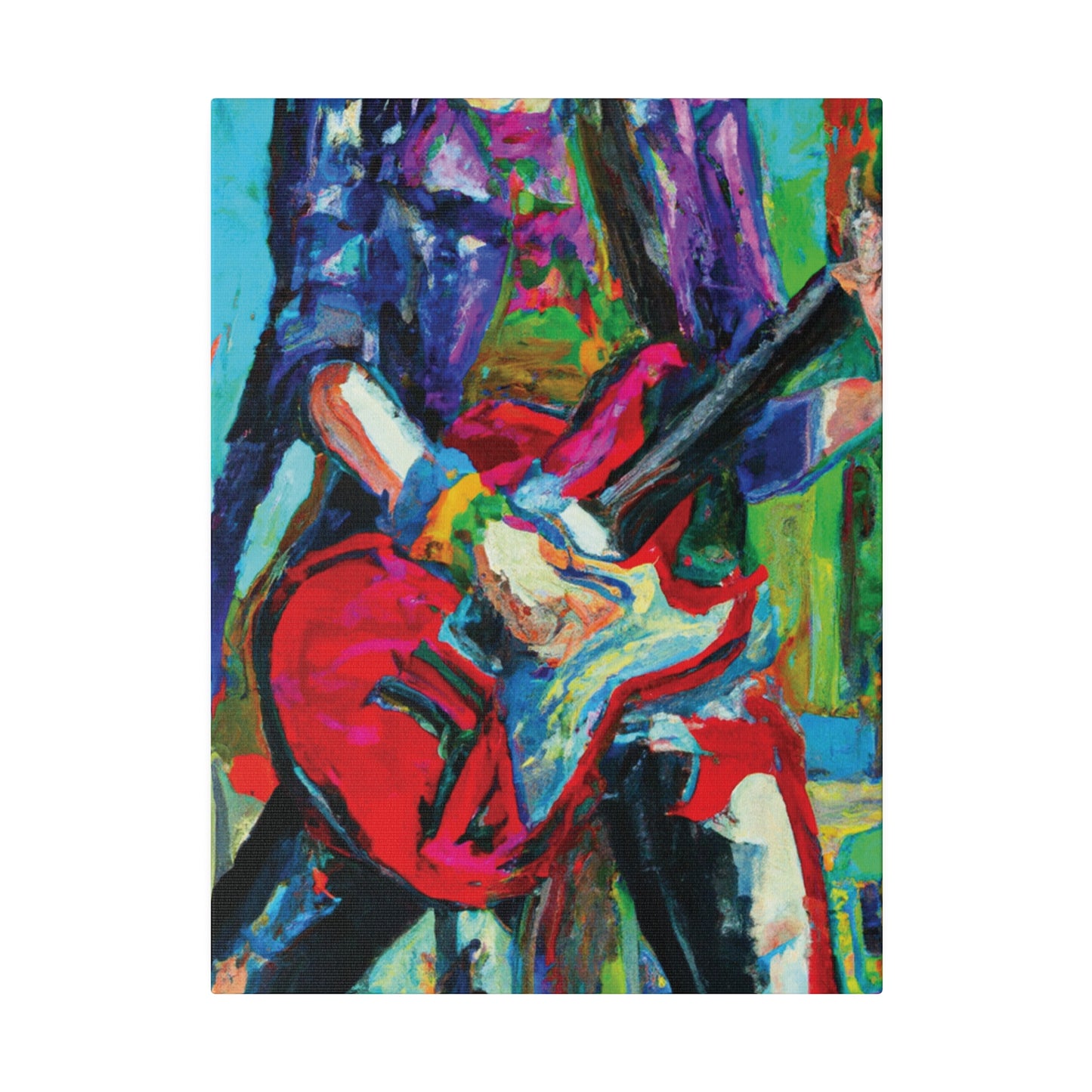 4491M - Rockstar Oil Painting Style Print | Poster | Home Decor | Wall Art | Music Art | Canvas