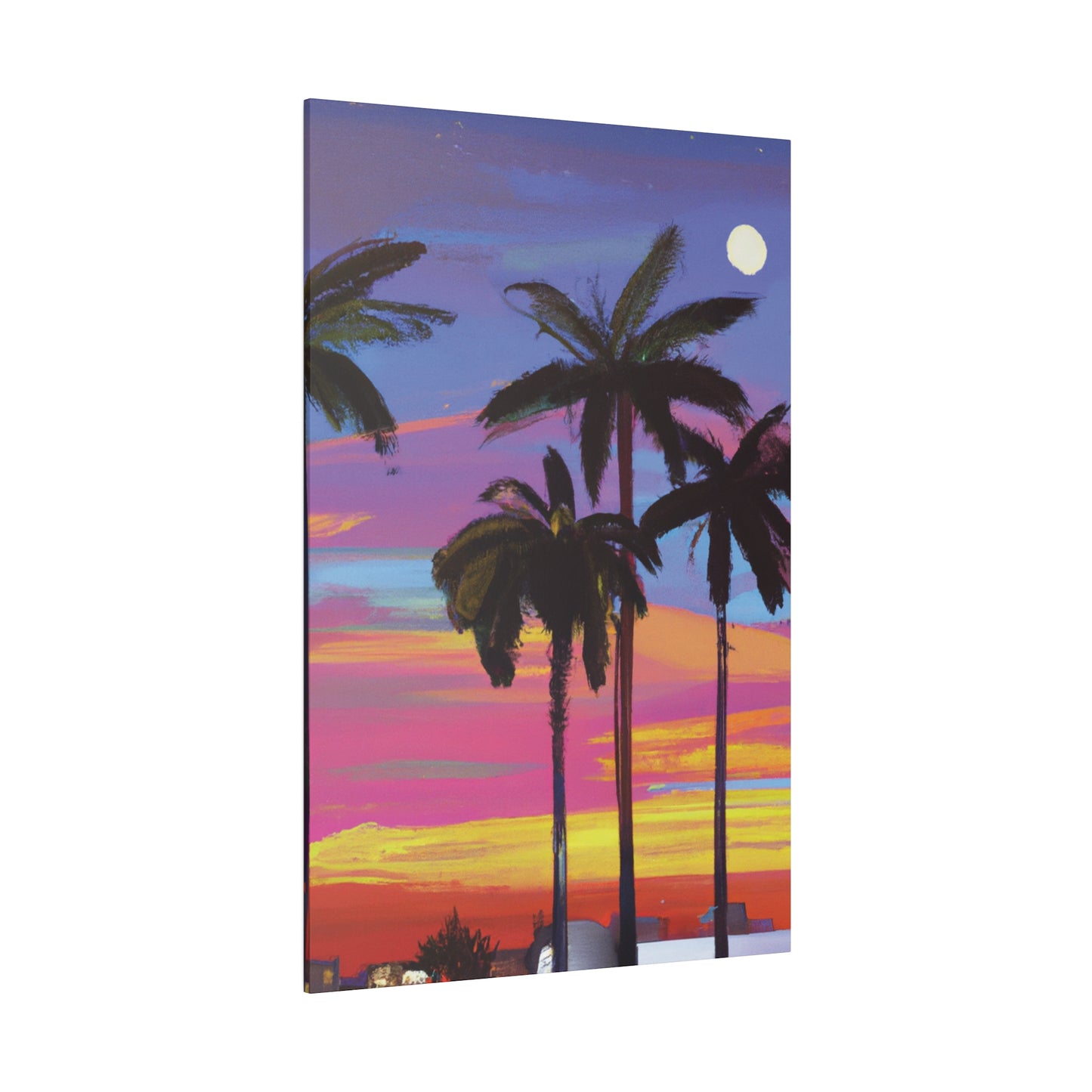 4360Y - Miami Beach Sunset Painting Print | Miami | Beach | Sunset | Poster | Home Decor | Wall Art | Canvas