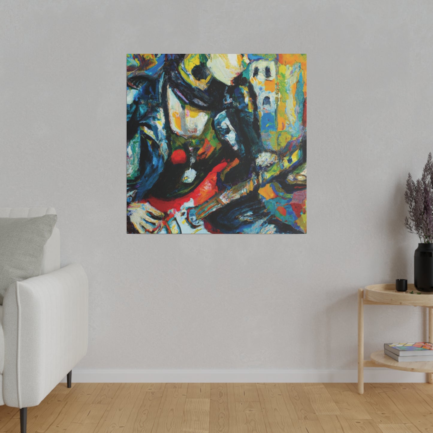 7547K - Rockstar Oil Painting Style Print | Poster | Home Decor | Wall Art | Music Art | Canvas