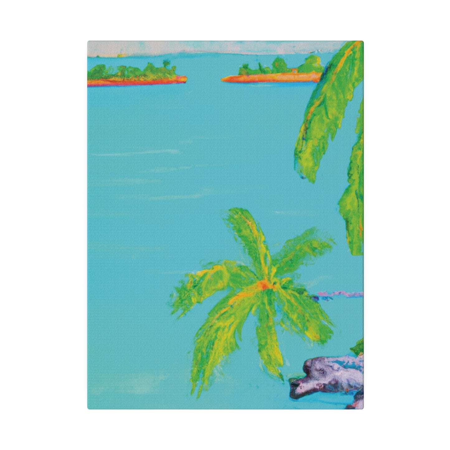 8932V - Bahamas Ocean Painting Print | Bahamas | Ocean | Beach | Poster | Home Decor | Wall Art | Canvas