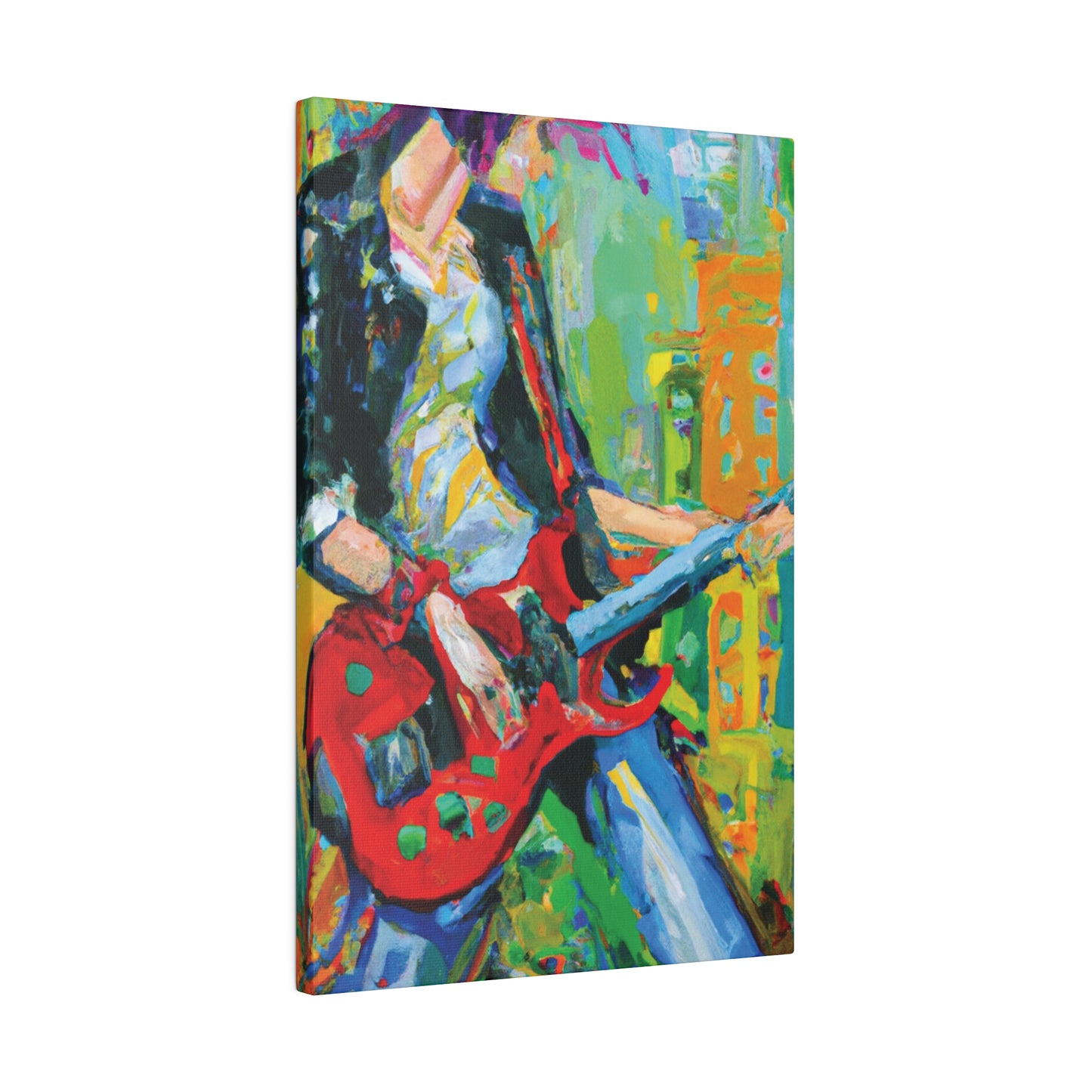 7369K - Rockstar Oil Painting Style Print | Poster | Home Decor | Wall Art | Music Art | Canvas