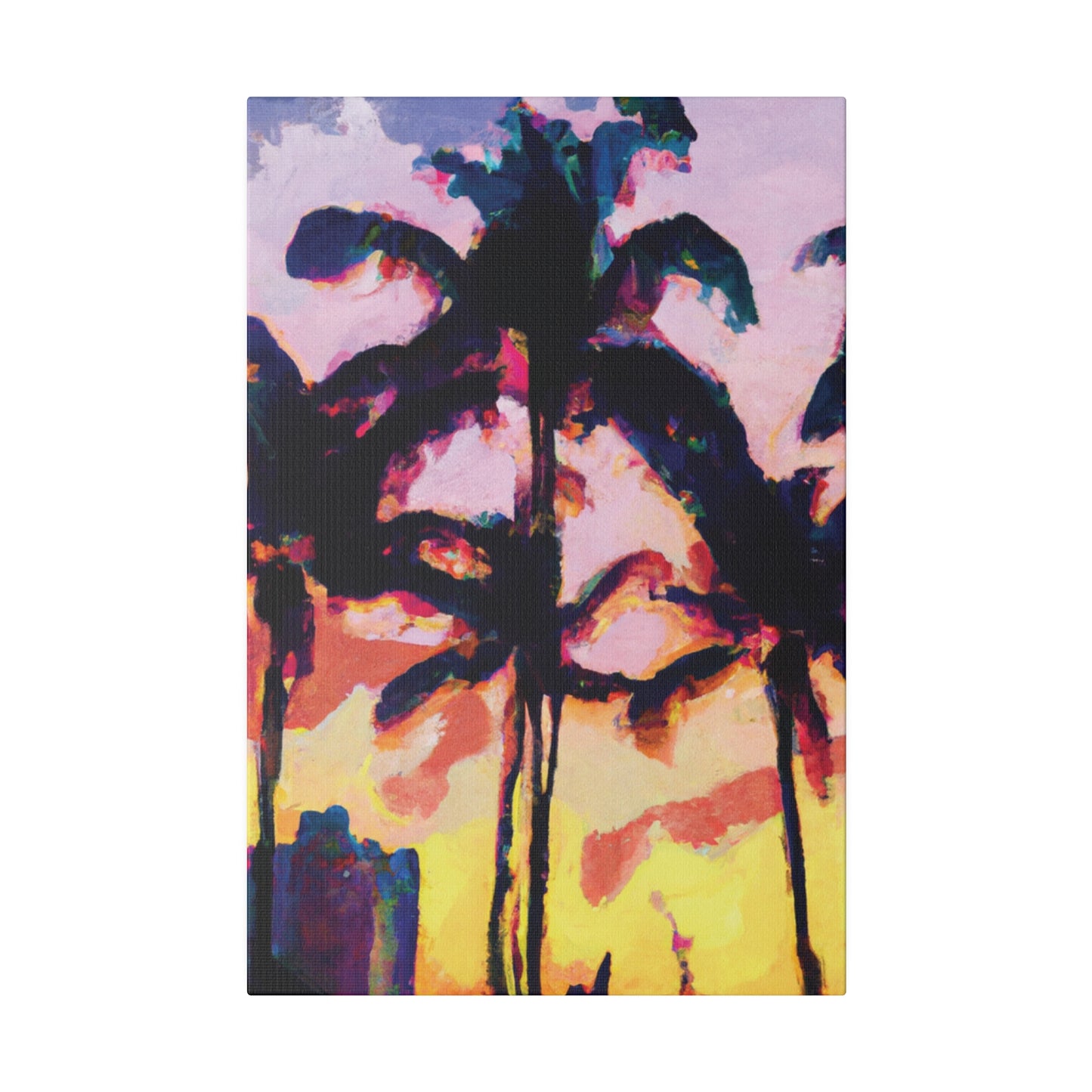 3398S - Miami Beach Sunset Painting Print | Miami | Beach | Sunset | Poster | Home Decor | Wall Art | Canvas