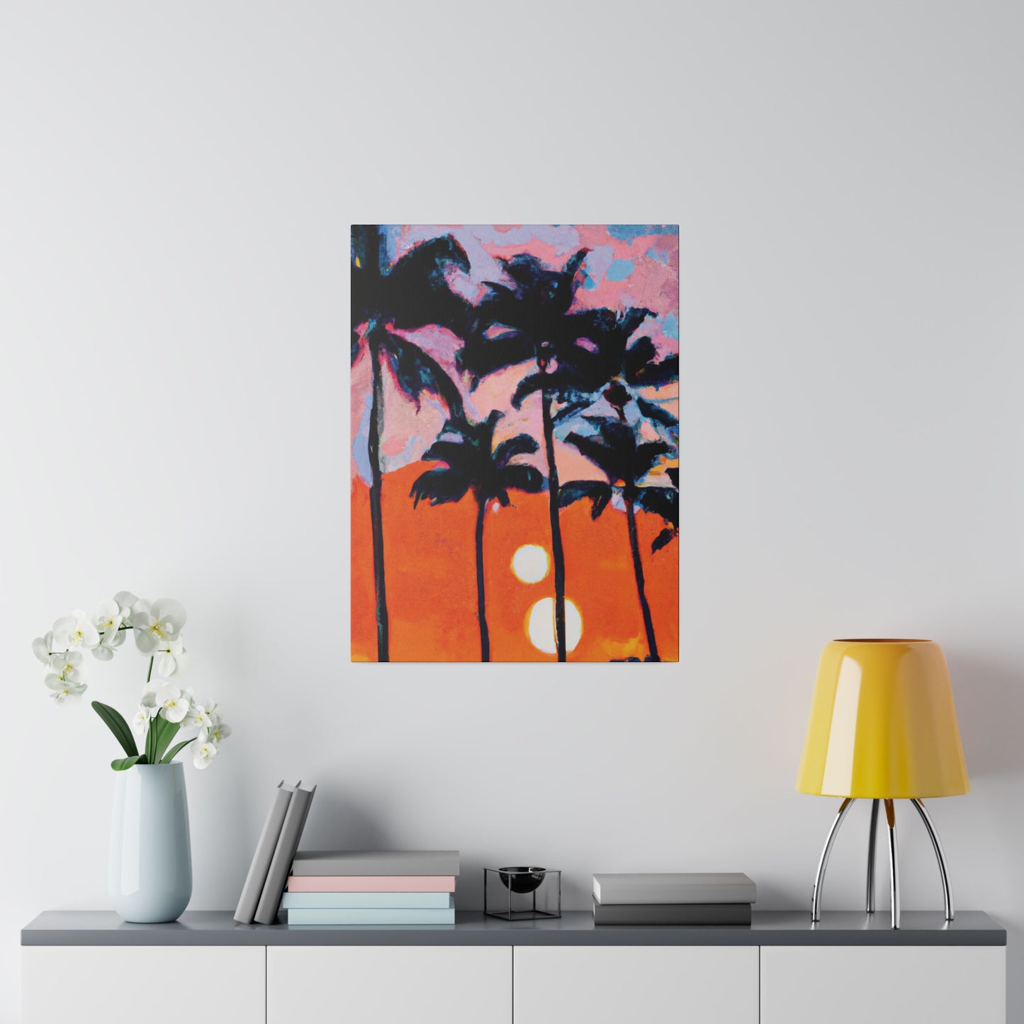 5347Z - Miami Beach Sunset Painting Print | Miami | Beach | Sunset | Poster | Home Decor | Wall Art | Canvas