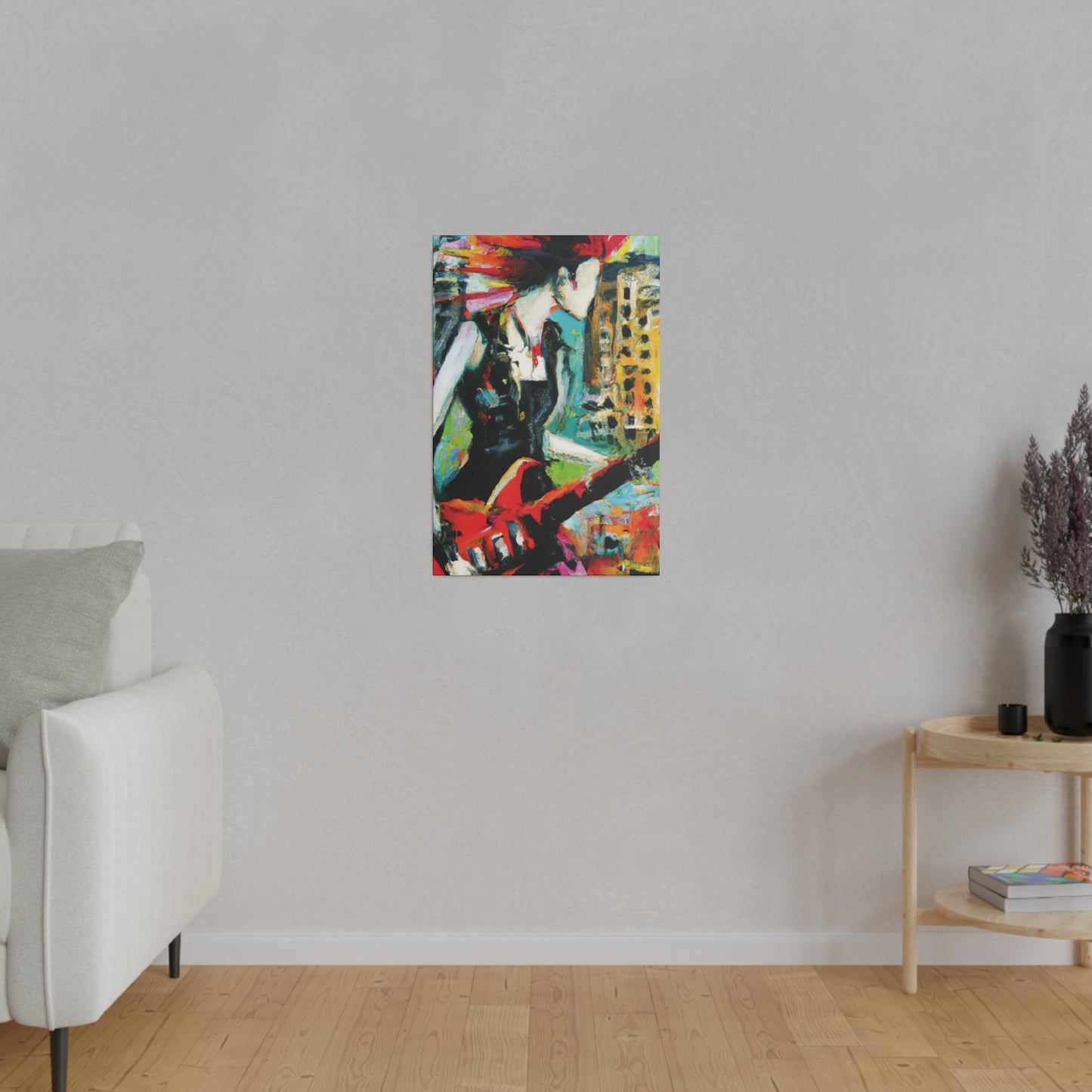 3226O - Rockstar Oil Painting Style Print | Poster | Home Decor | Wall Art | Music Art | Canvas