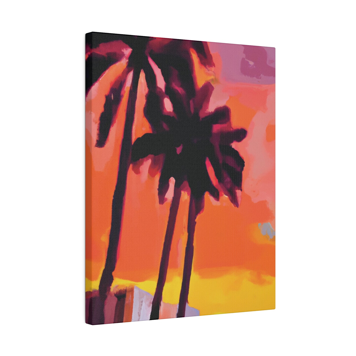 8398N - Miami Beach Sunset Painting Print | Miami | Beach | Sunset | Poster | Home Decor | Wall Art | Canvas