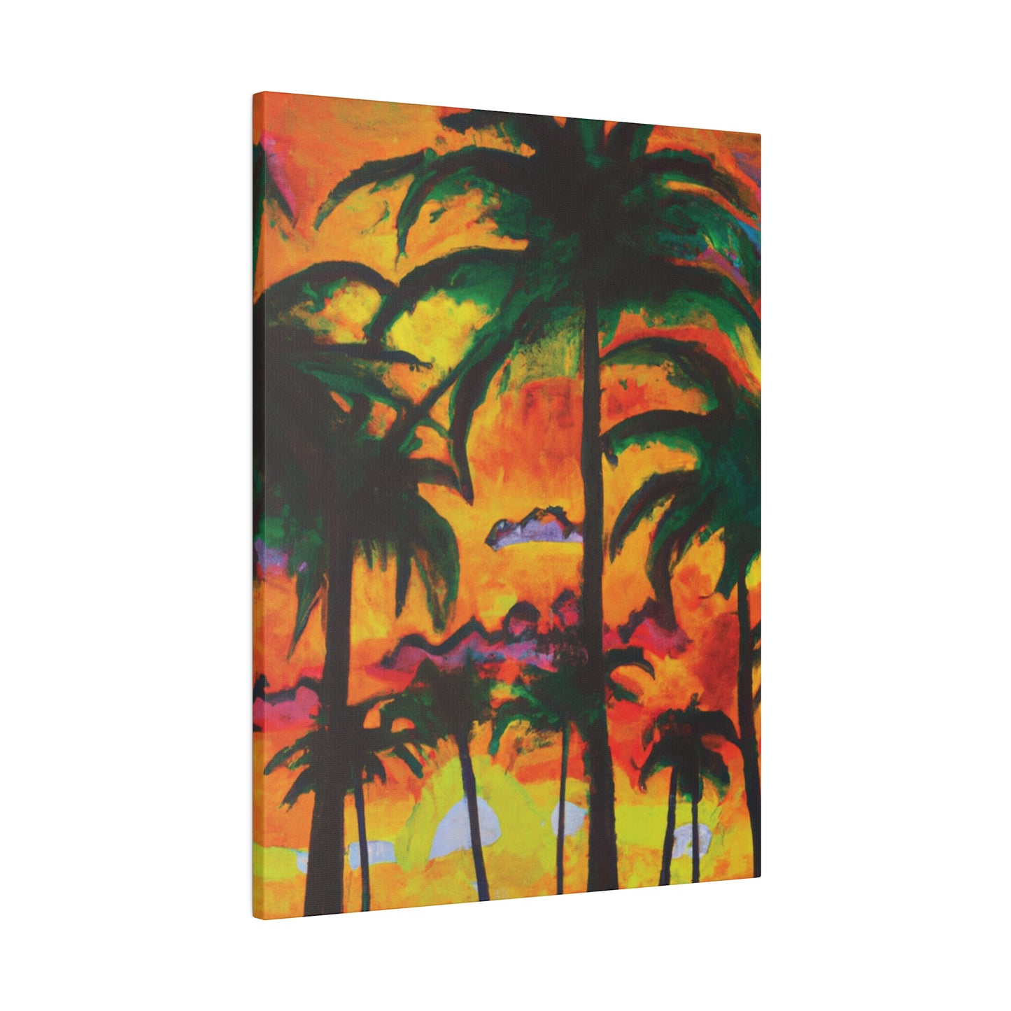 5820T - Miami Beach Sunset Painting Print | Miami | Beach | Sunset | Poster | Home Decor | Wall Art | Canvas