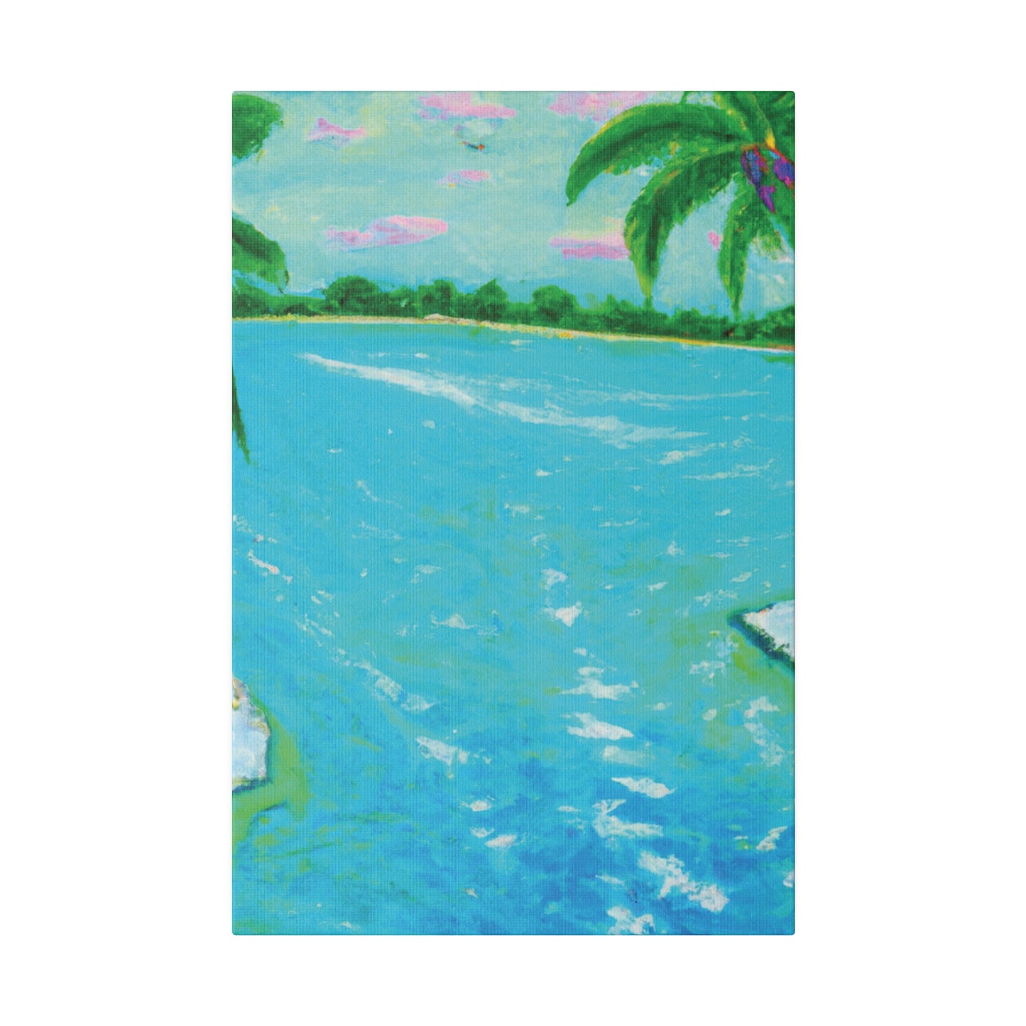 6527F - Bahamas Ocean Painting Print | Bahamas | Ocean | Beach | Poster | Home Decor | Wall Art | Canvas