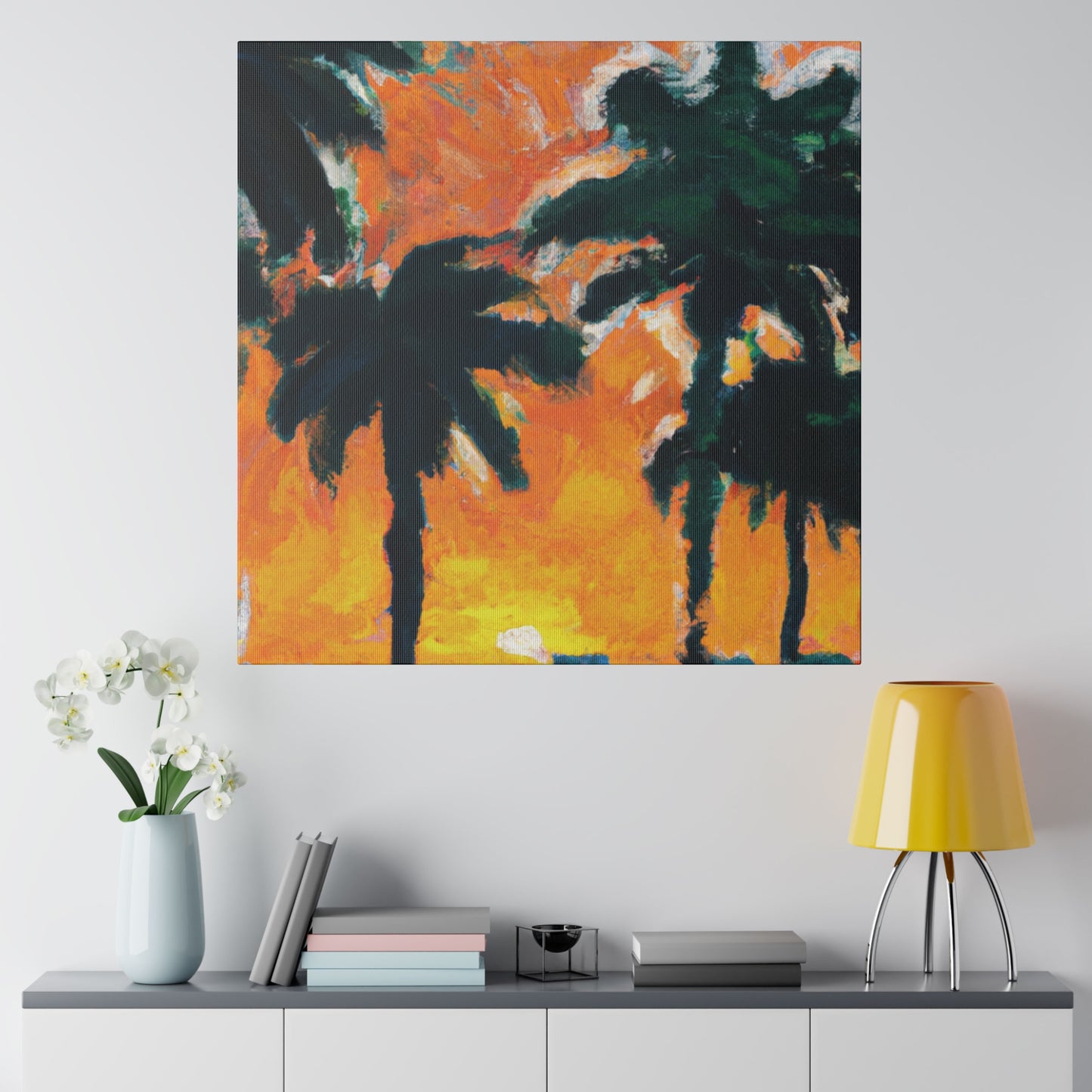 9571T - Miami Beach Sunset Painting Print | Miami | Beach | Sunset | Poster | Home Decor | Wall Art | Canvas