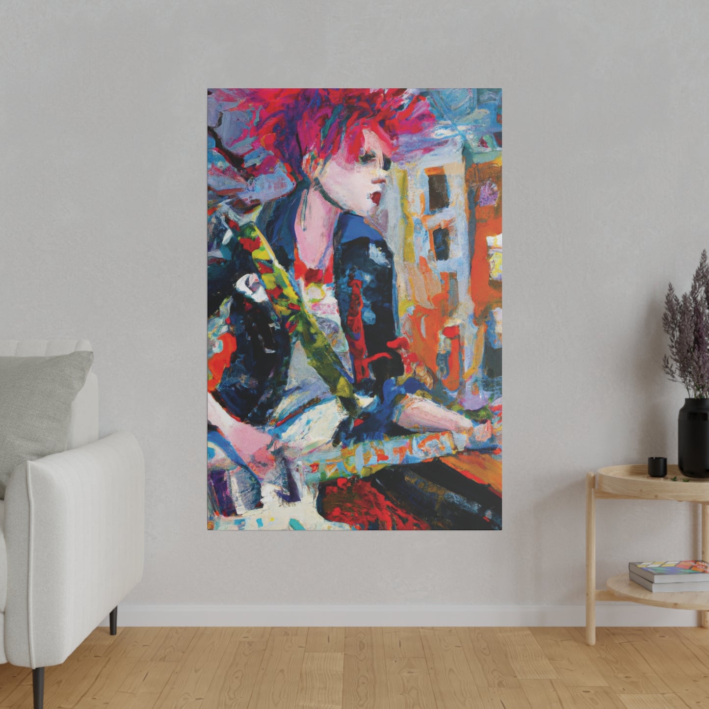 3276D - Rockstar Oil Painting Style Print | Poster | Home Decor | Wall Art | Music Art | Canvas