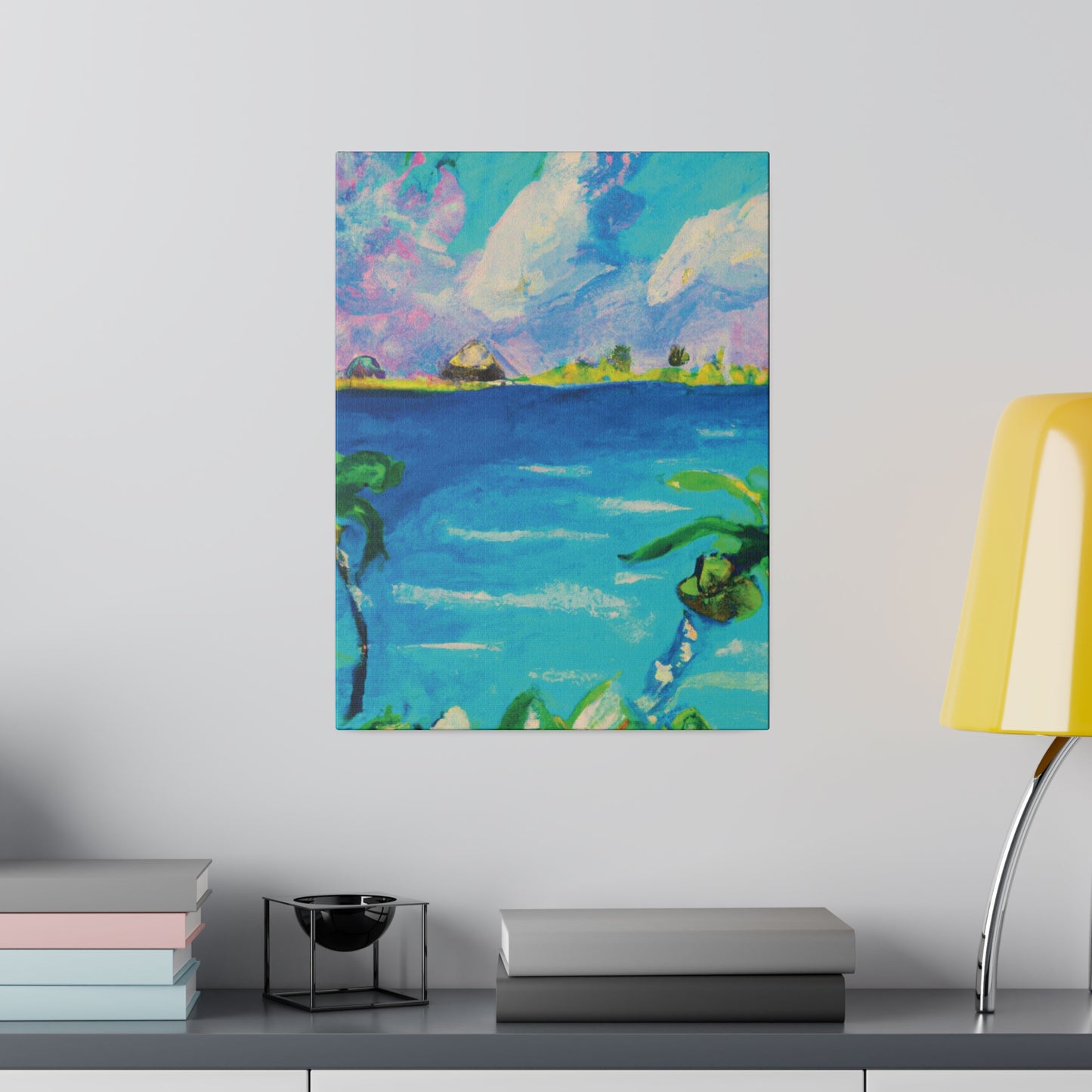 5634K - Bahamas Ocean Painting Print | Bahamas | Ocean | Beach | Poster | Home Decor | Wall Art | Canvas