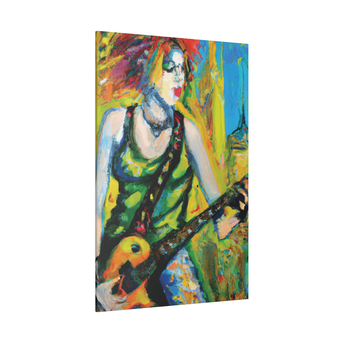 4713C - Rockstar Oil Painting Style Print | Poster | Home Decor | Wall Art | Music Art | Canvas