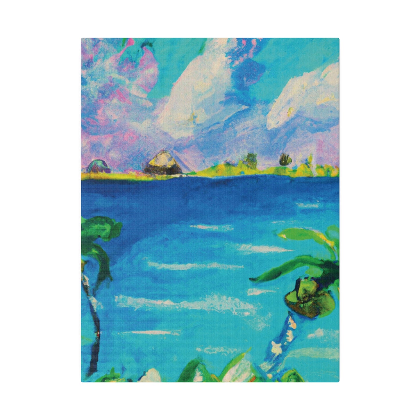 5634K - Bahamas Ocean Painting Print | Bahamas | Ocean | Beach | Poster | Home Decor | Wall Art | Canvas