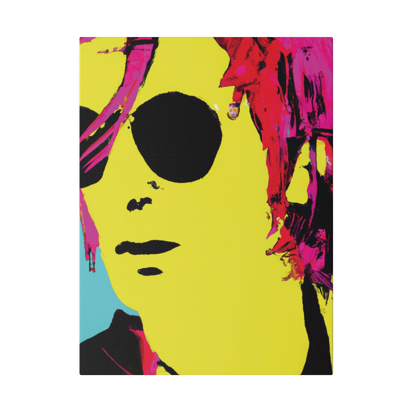 4543A - Rockstar Painting Print | Face | Abstract | Poster | Home Decor | Wall Art | Music Art | Canvas