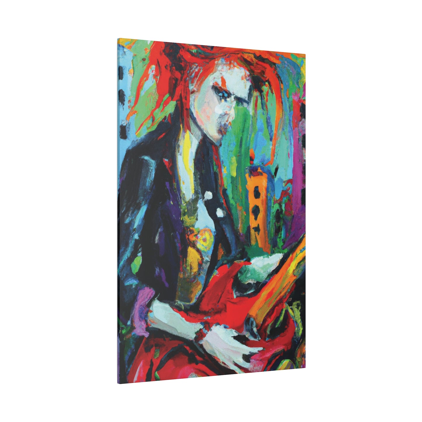 5857Q - Rockstar Oil Painting Style Print | Poster | Home Decor | Wall Art | Music Art | Canvas