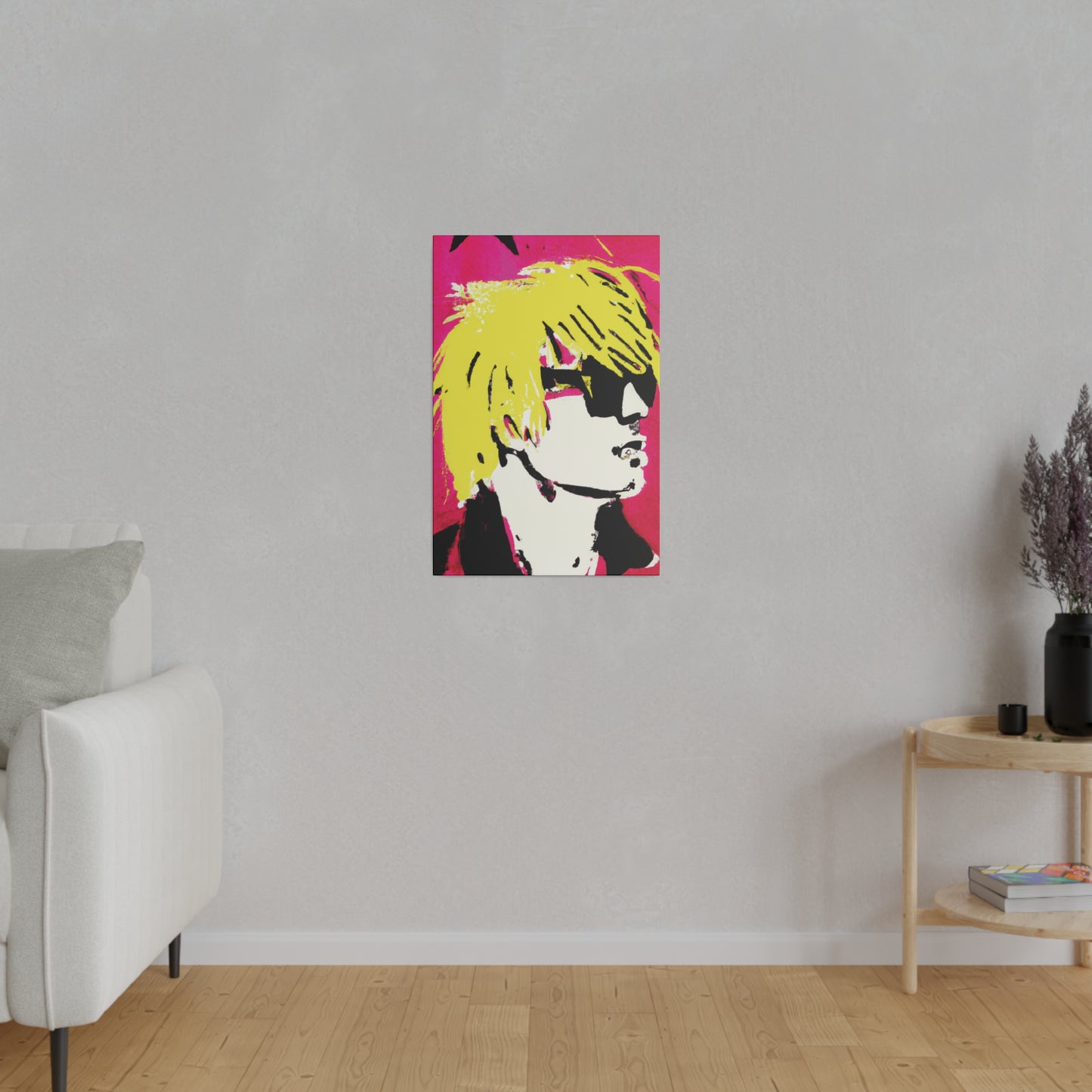 6662A - Rockstar Painting Print | Face | Abstract | Poster | Home Decor | Wall Art | Music Art | Canvas