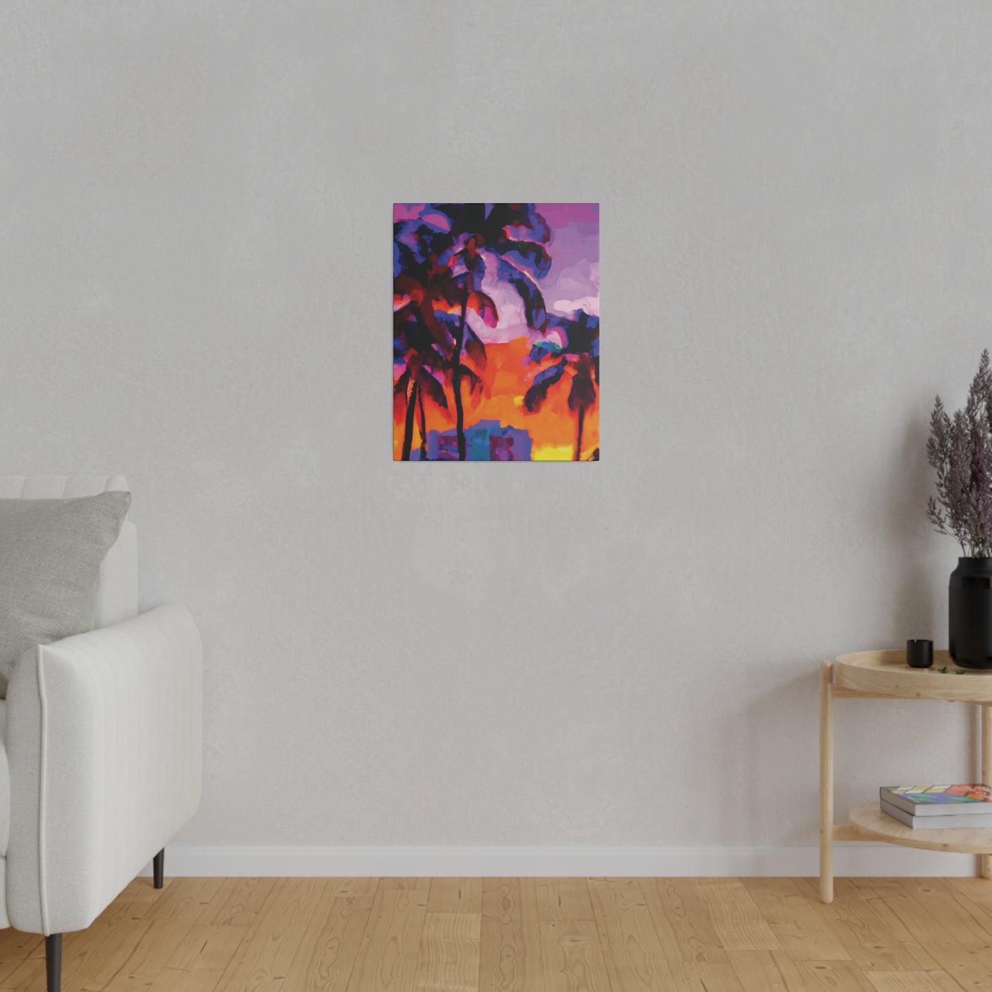 313J - Miami Beach Sunset Painting Print | Miami | Beach | Sunset | Poster | Home Decor | Wall Art | Canvas