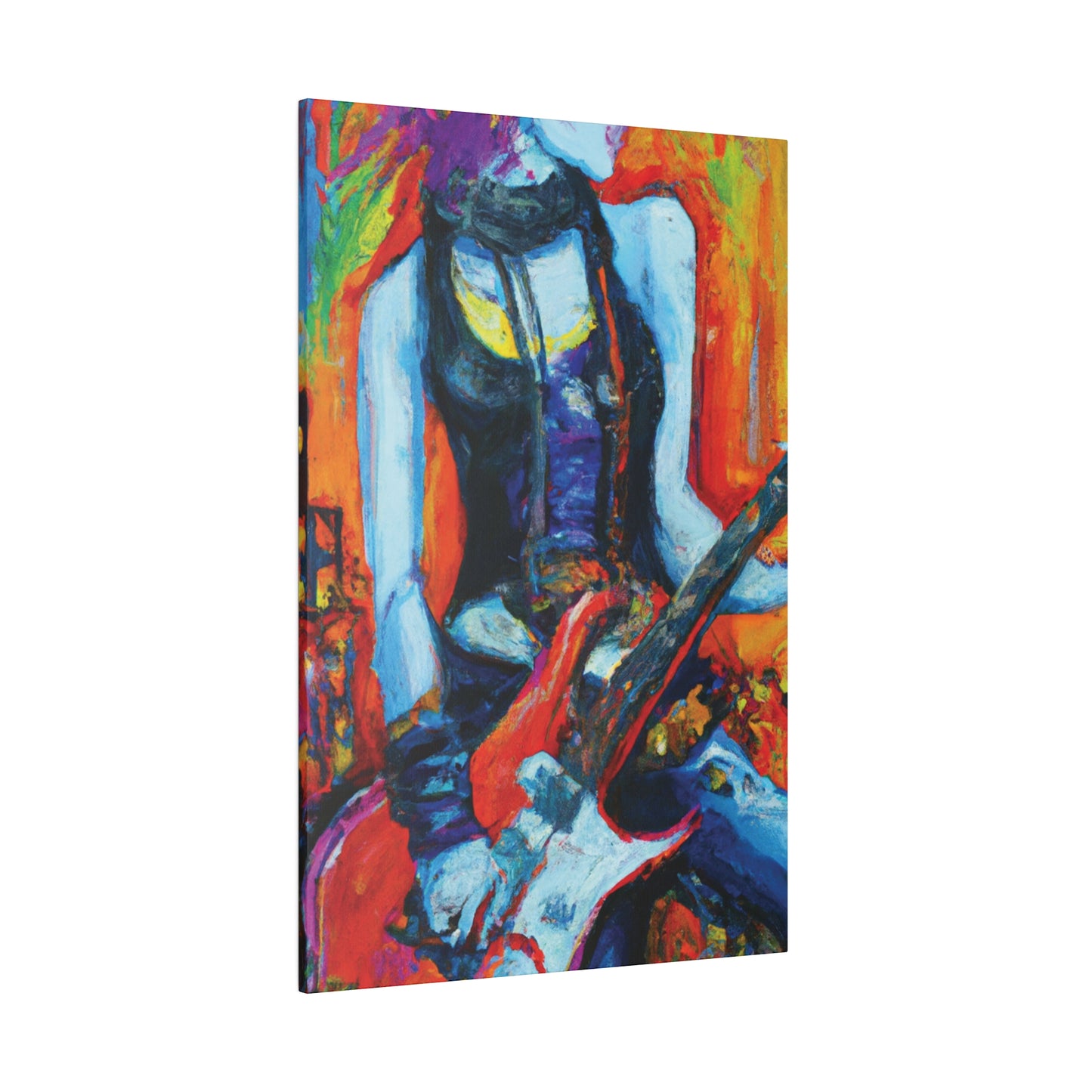 9232G - Rockstar Oil Painting Style Print | Poster | Home Decor | Wall Art | Music Art | Canvas