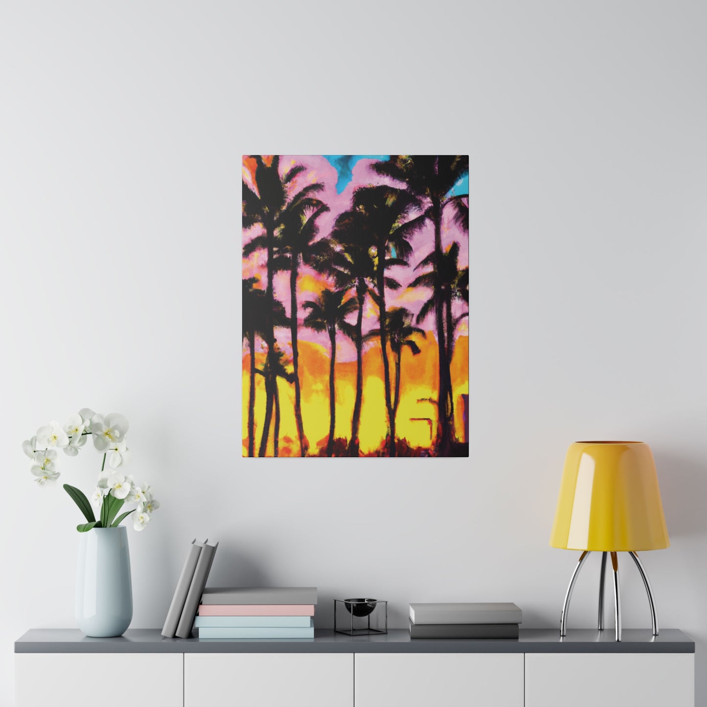 6202Q - Miami Beach Sunset Painting Print | Miami | Beach | Sunset | Poster | Home Decor | Wall Art | Canvas