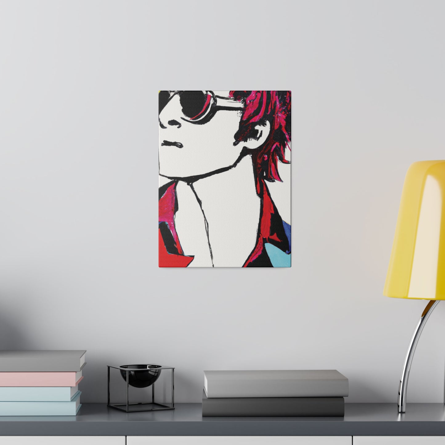 5319A - Rockstar Painting Print | Face | Abstract | Poster | Home Decor | Wall Art | Music Art | Canvas