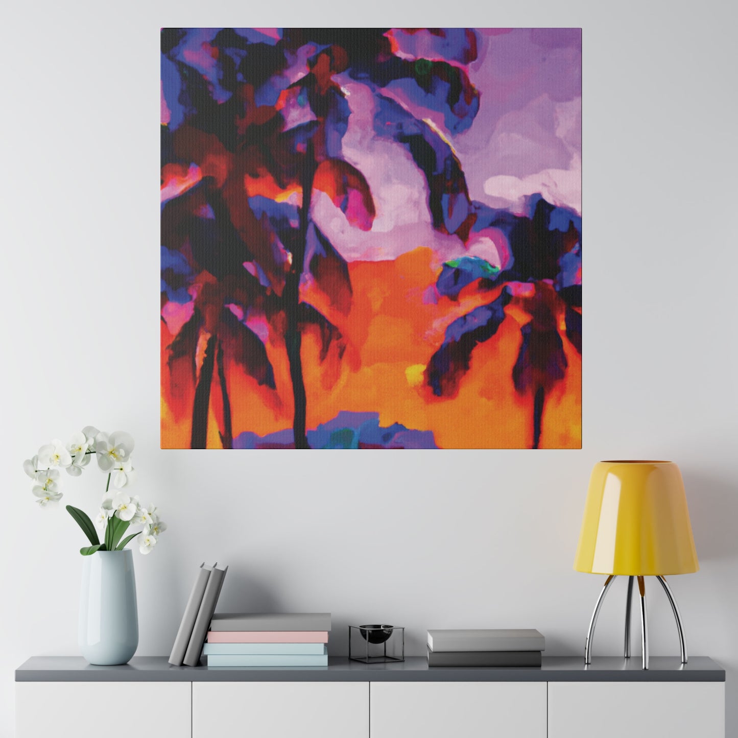 313J - Miami Beach Sunset Painting Print | Miami | Beach | Sunset | Poster | Home Decor | Wall Art | Canvas