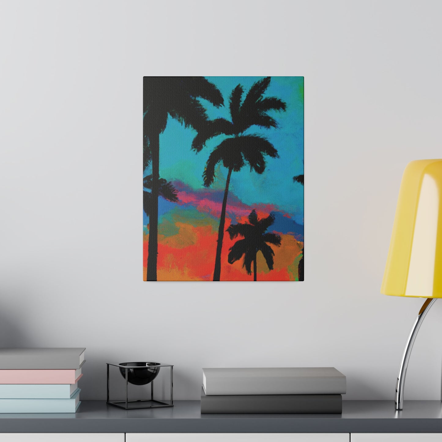 2838A - Miami Beach Sunset Painting Print | Miami | Beach | Sunset | Poster | Home Decor | Wall Art | Canvas