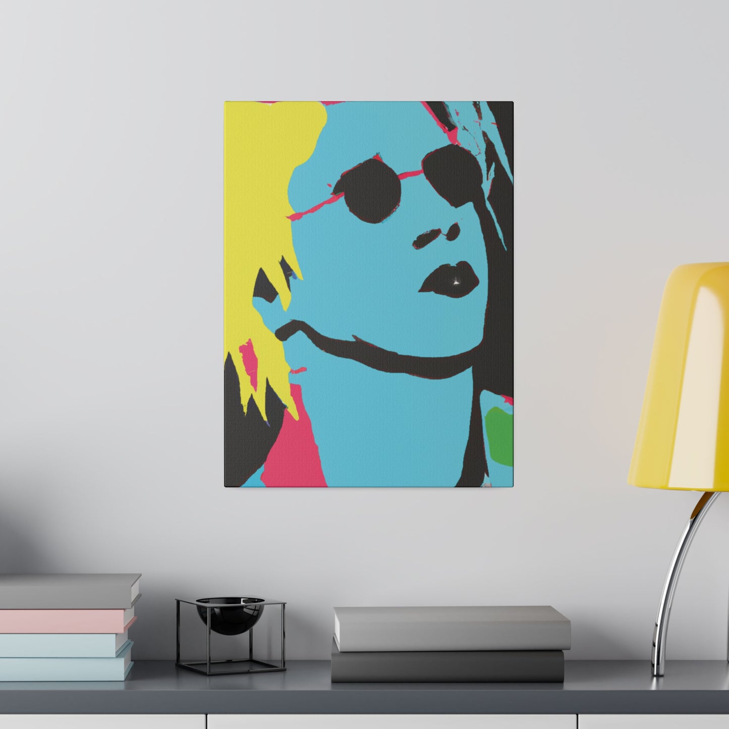 7179A - Rockstar Painting Print | Face | Abstract | Poster | Home Decor | Wall Art | Music Art | Canvas