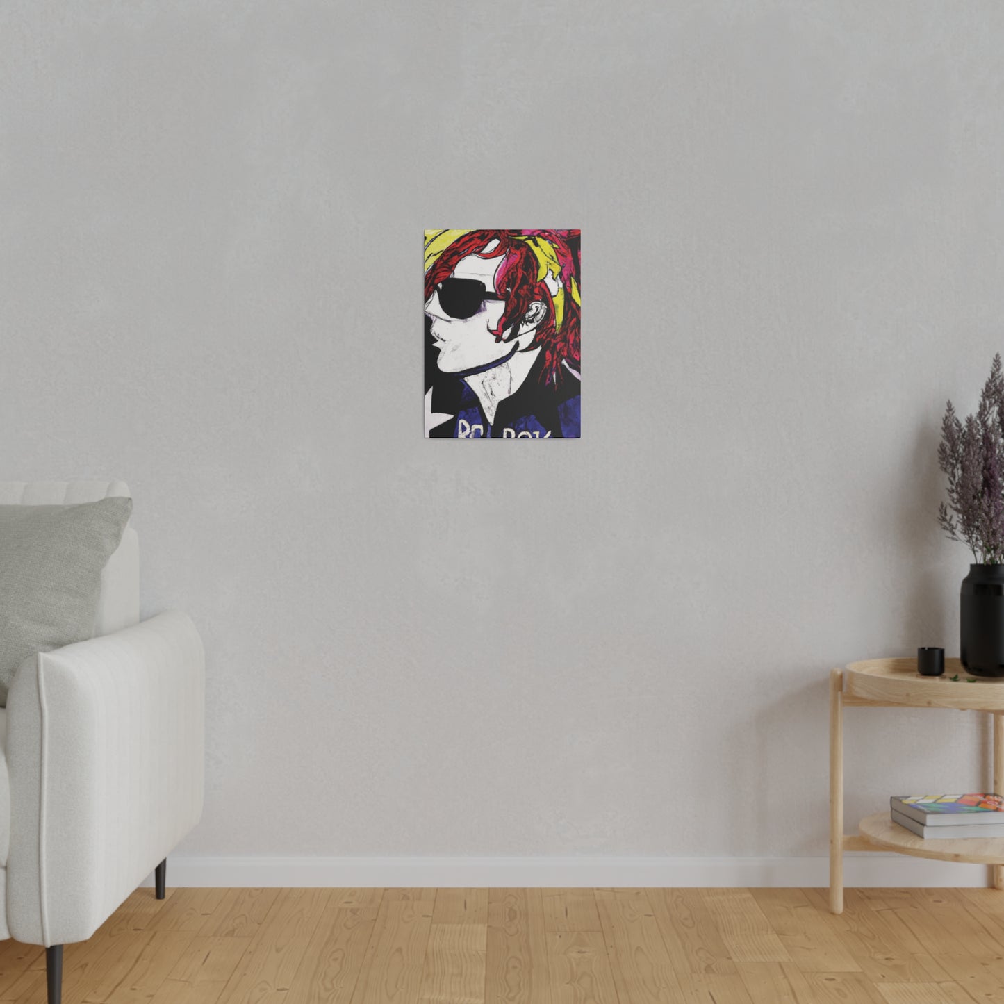 7561C - Rockstar Painting Print | Face | Abstract | Poster | Home Decor | Wall Art | Music Art | Canvas