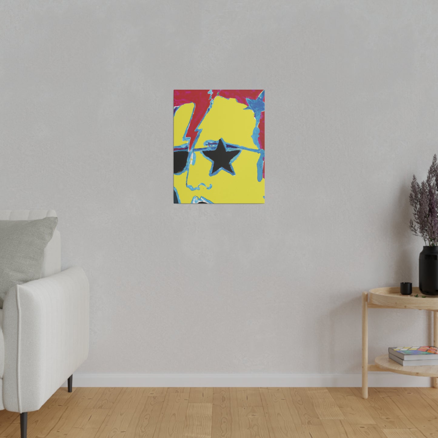 1454X - Rockstar Painting Print | Face | Abstract | Poster | Home Decor | Wall Art | Music Art | Canvas