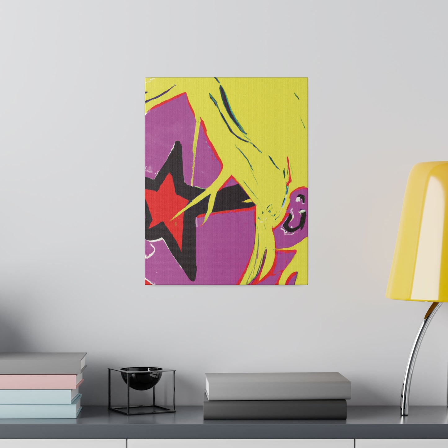 938K - Rockstar Painting Print | Face | Abstract | Poster | Home Decor | Wall Art | Music Art | Canvas